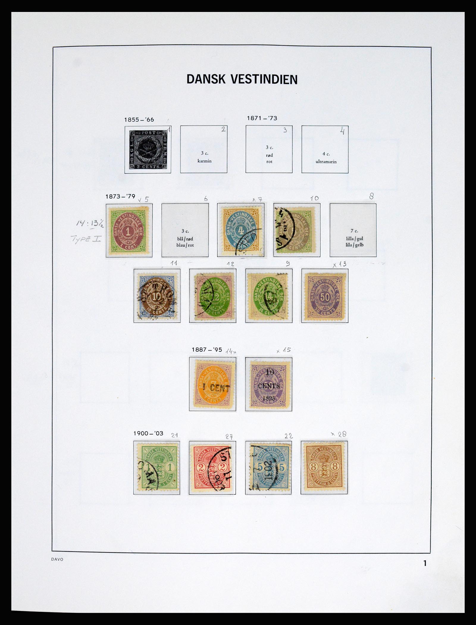 37178 001 - Postzegelverzameling 37178 Denemarken 1854-2011.