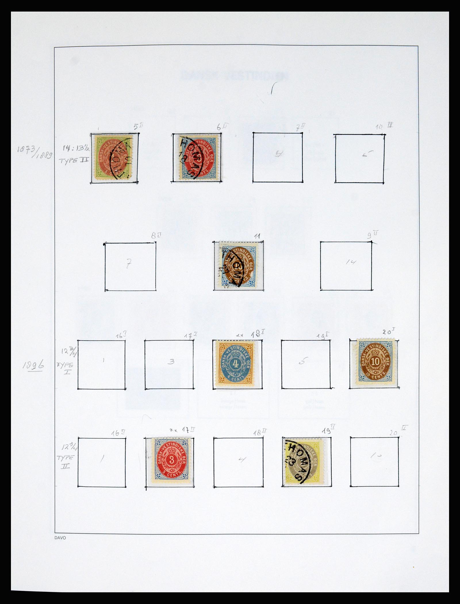 37178 002 - Postzegelverzameling 37178 Denemarken 1854-2011.