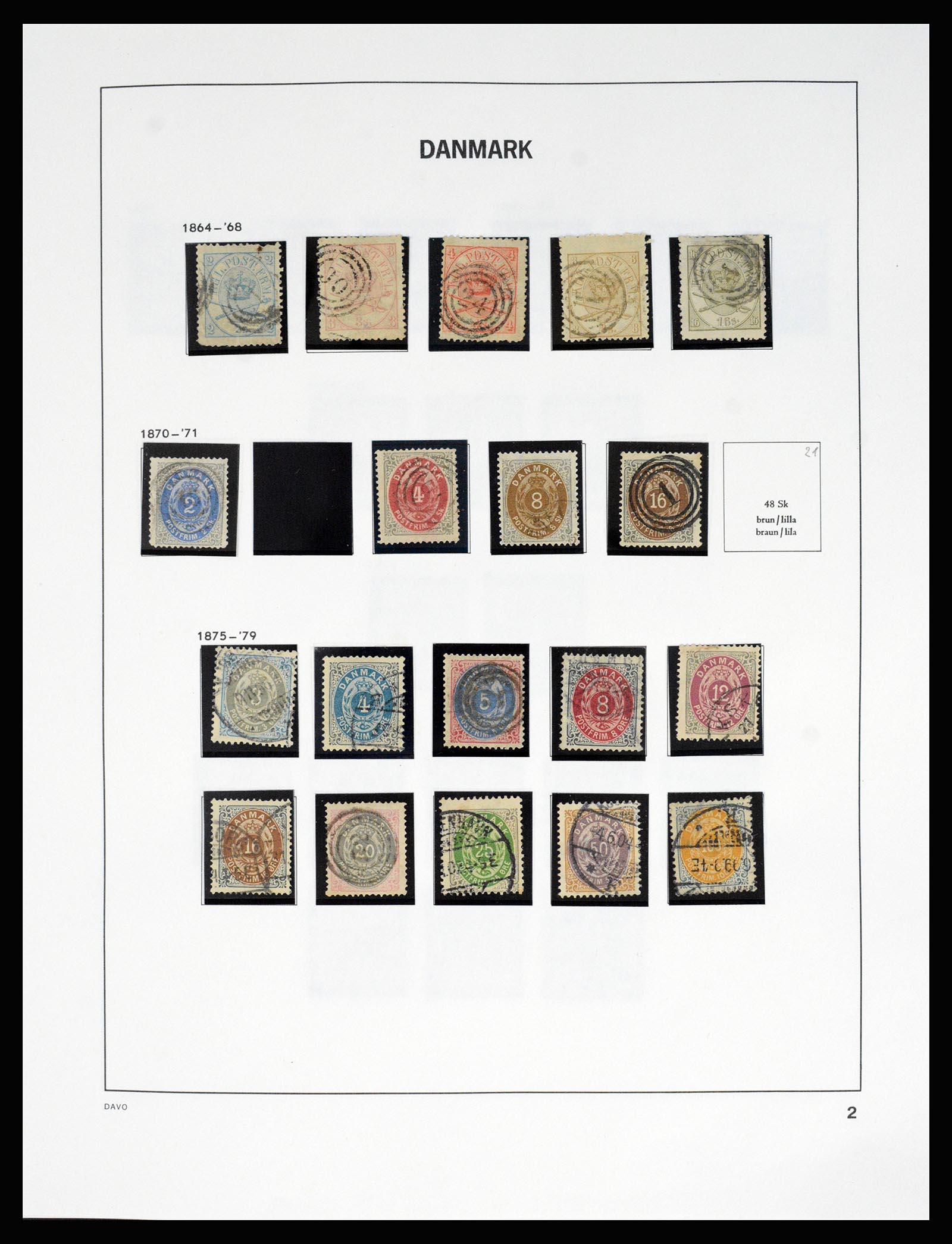 37178 007 - Postzegelverzameling 37178 Denemarken 1854-2011.