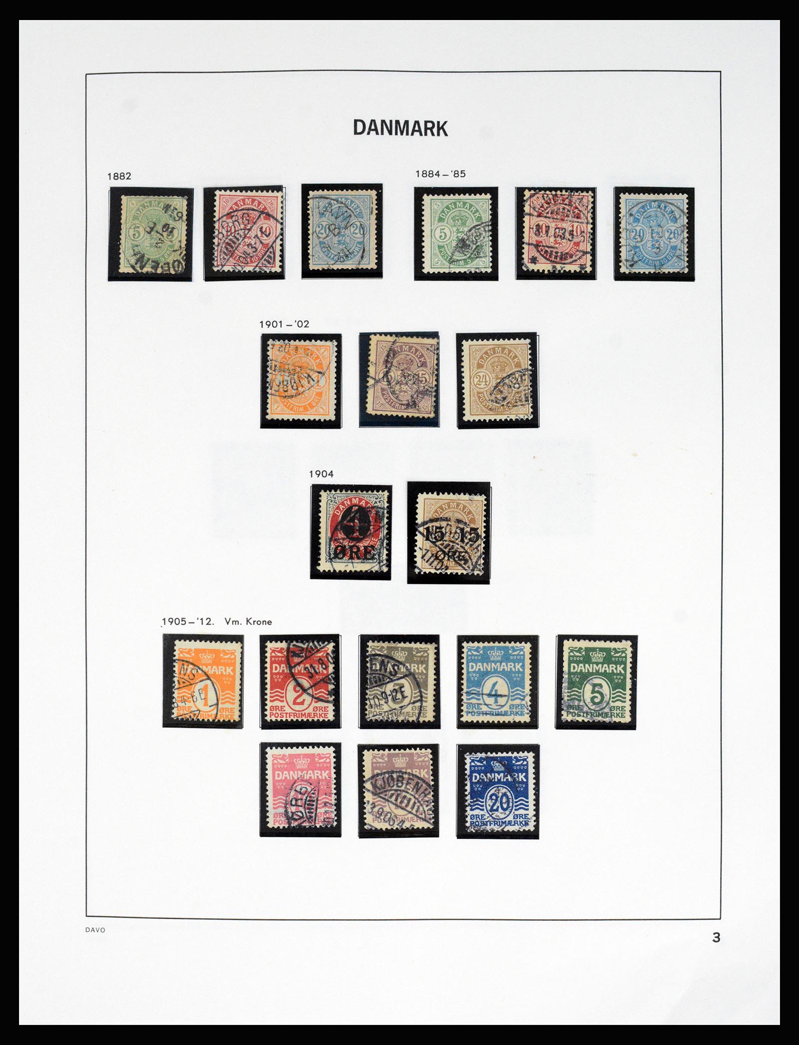 37178 008 - Postzegelverzameling 37178 Denemarken 1854-2011.