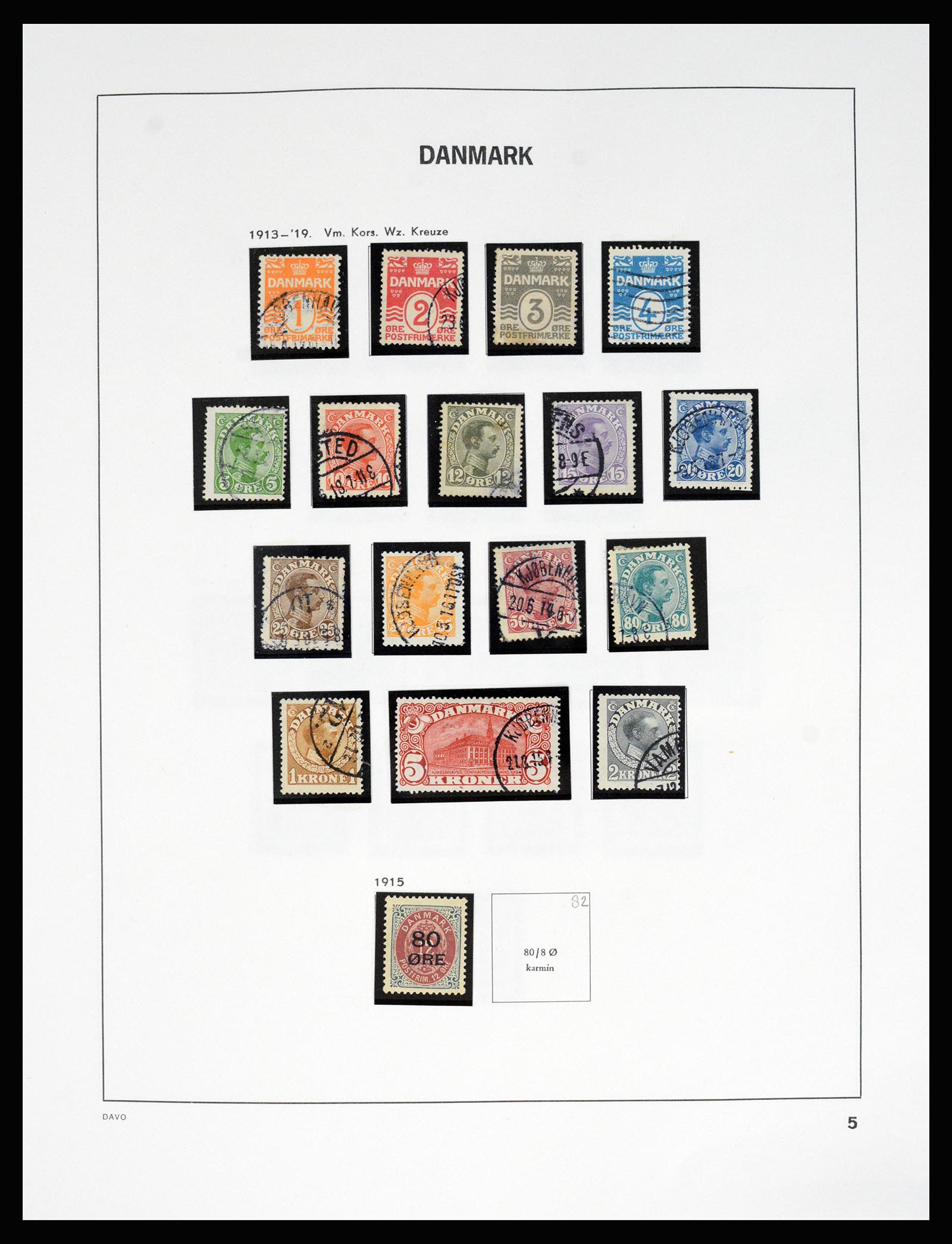 37178 010 - Postzegelverzameling 37178 Denemarken 1854-2011.