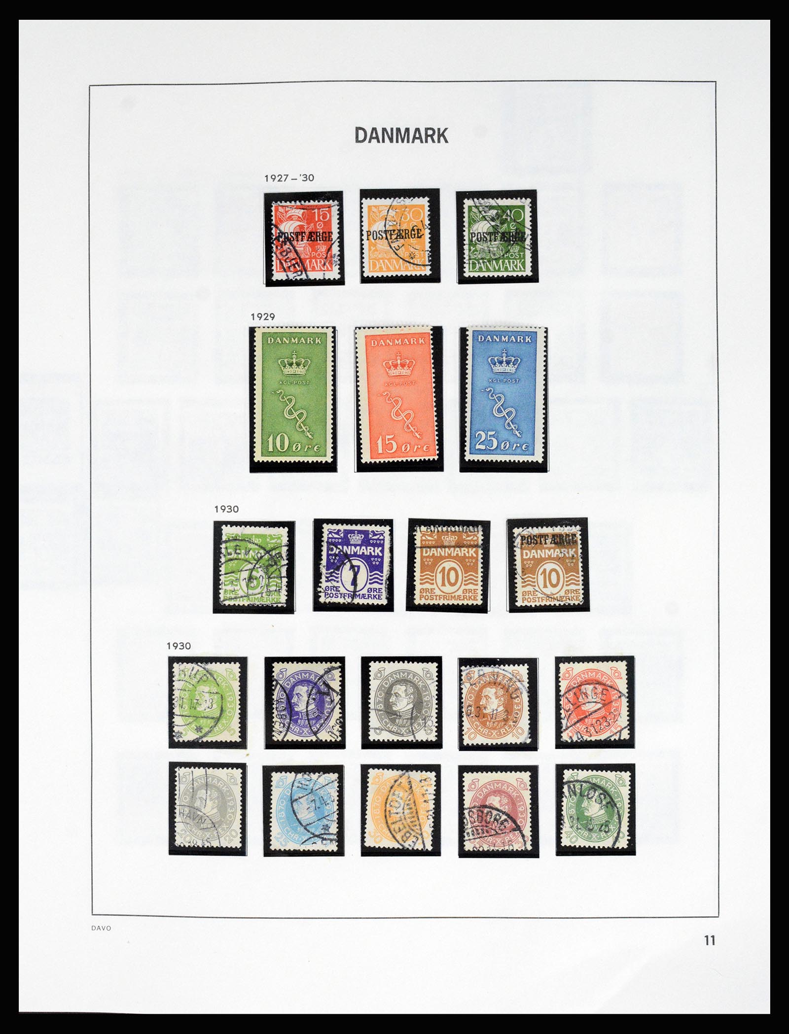 37178 016 - Postzegelverzameling 37178 Denemarken 1854-2011.