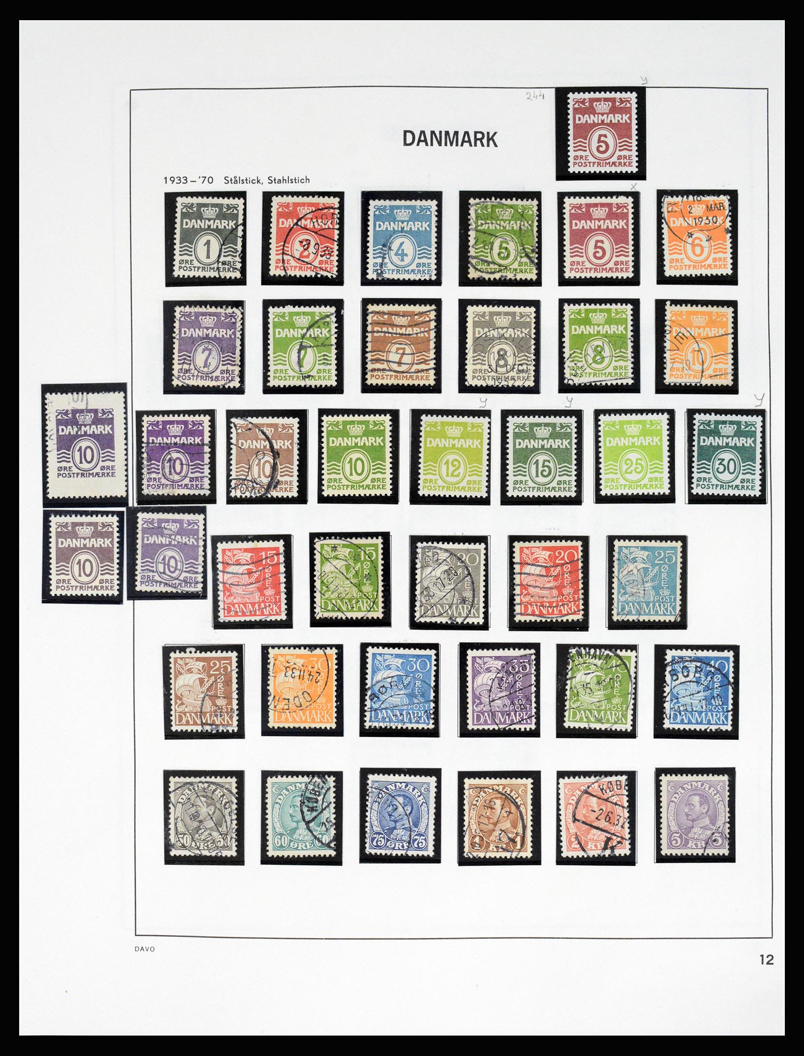 37178 017 - Postzegelverzameling 37178 Denemarken 1854-2011.