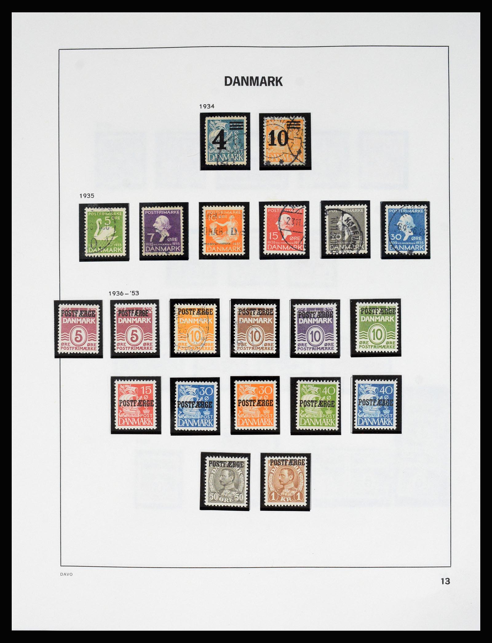 37178 018 - Postzegelverzameling 37178 Denemarken 1854-2011.