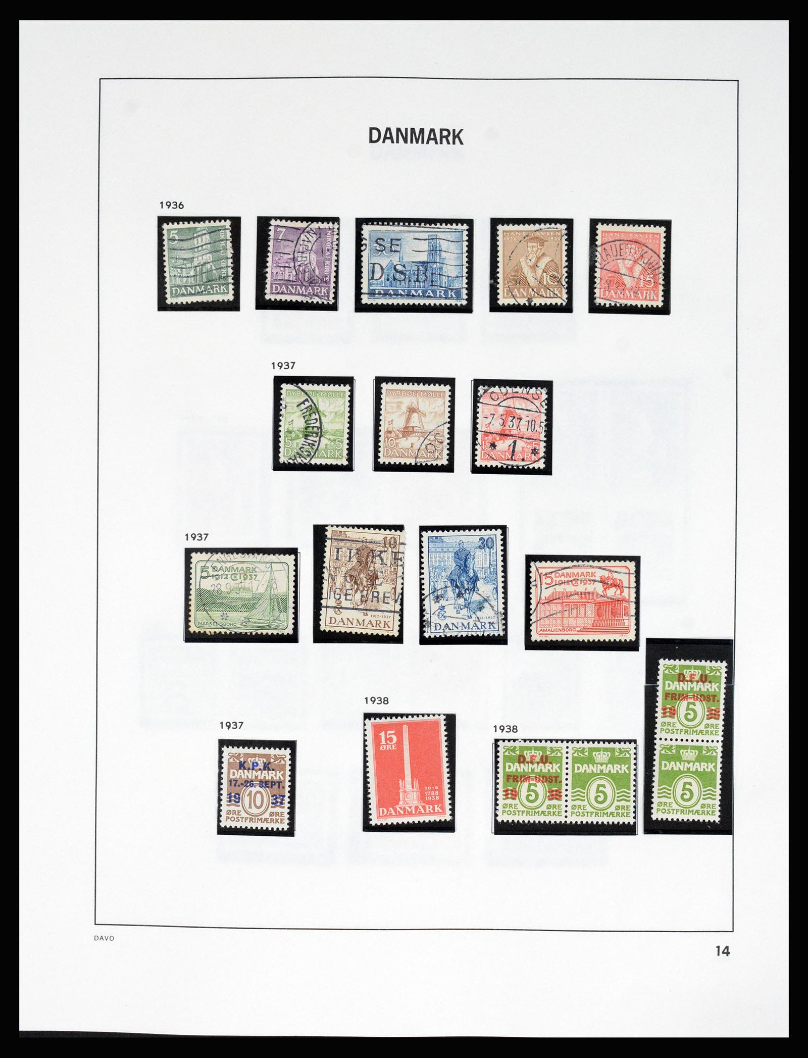 37178 019 - Postzegelverzameling 37178 Denemarken 1854-2011.