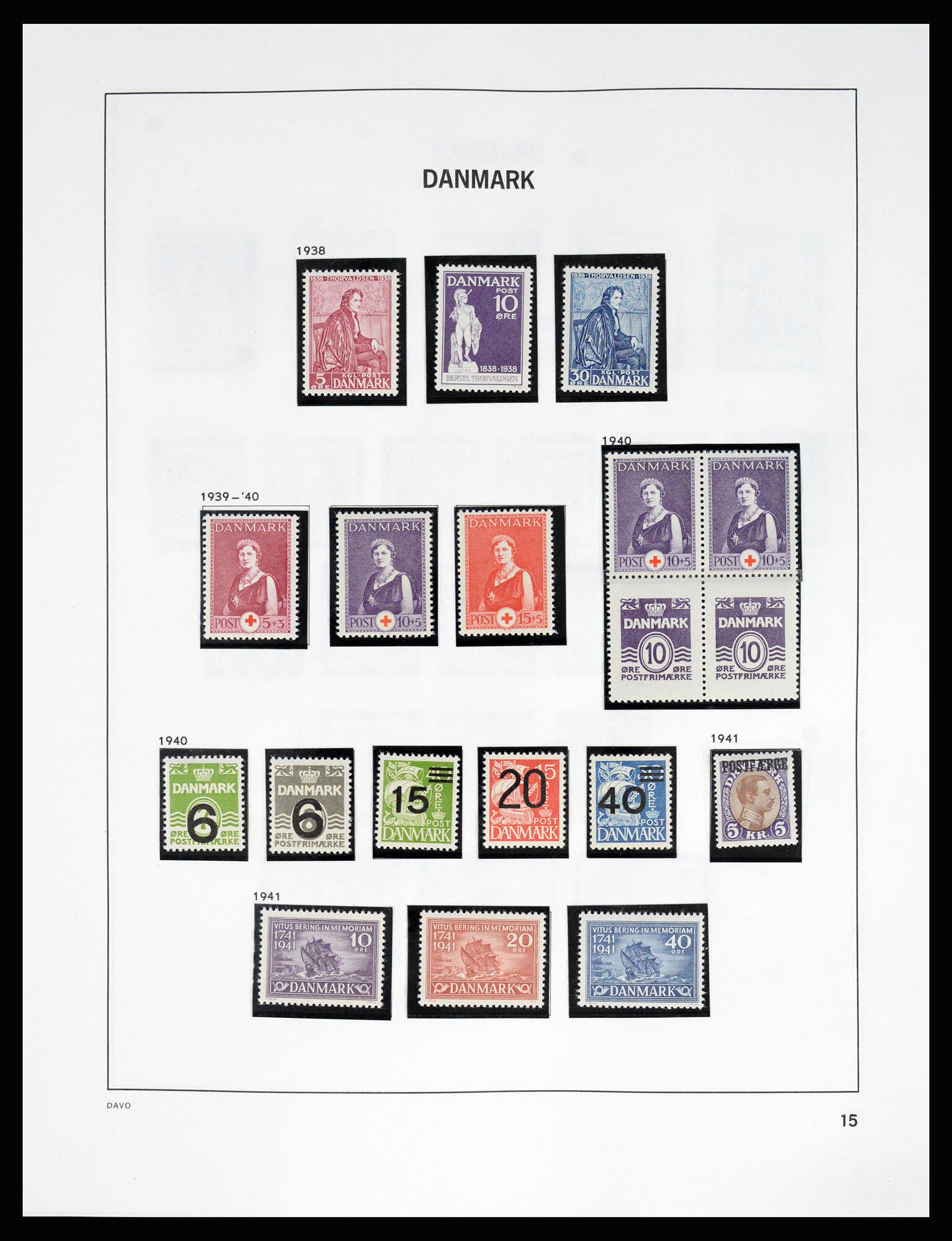 37178 020 - Postzegelverzameling 37178 Denemarken 1854-2011.