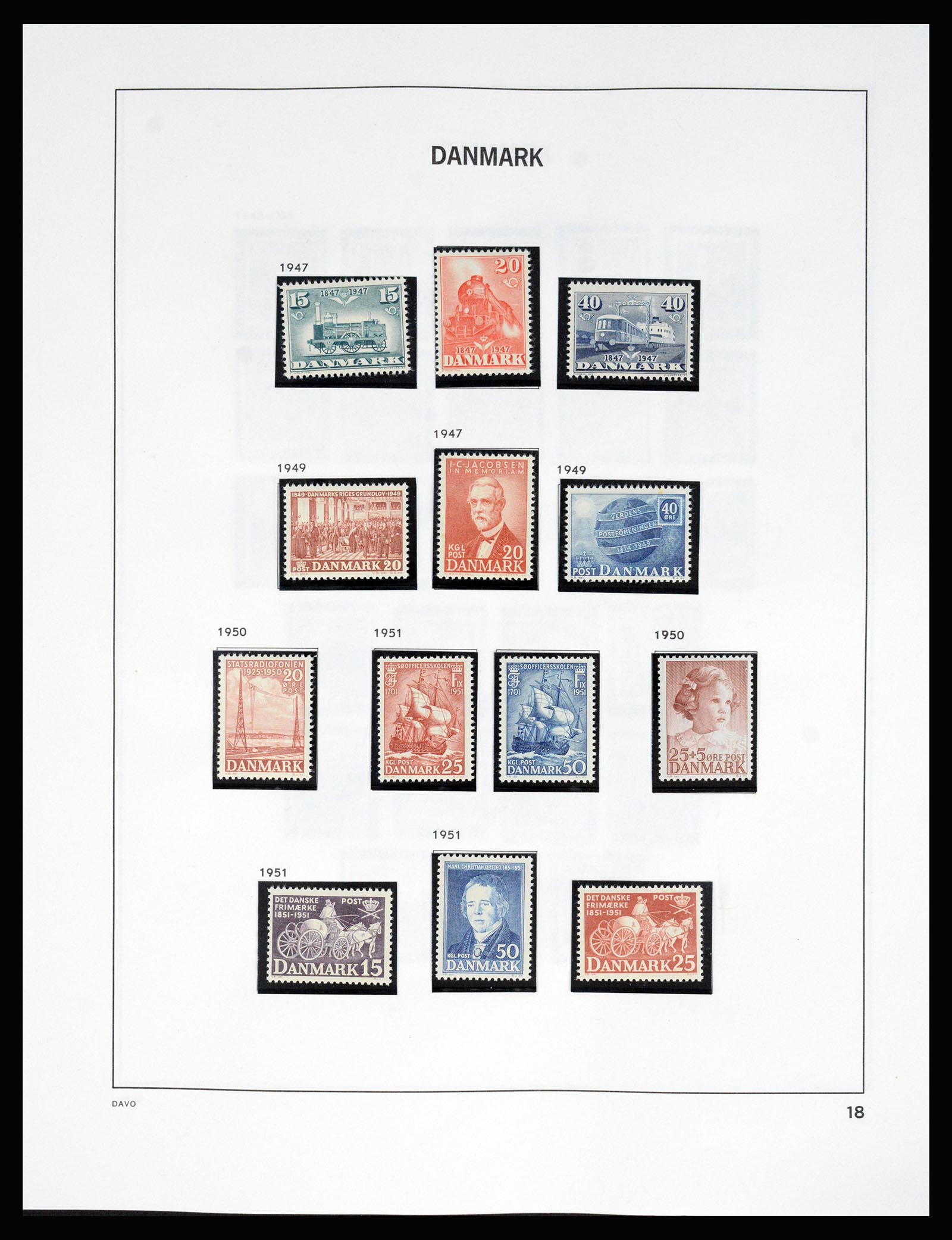 37178 023 - Postzegelverzameling 37178 Denemarken 1854-2011.