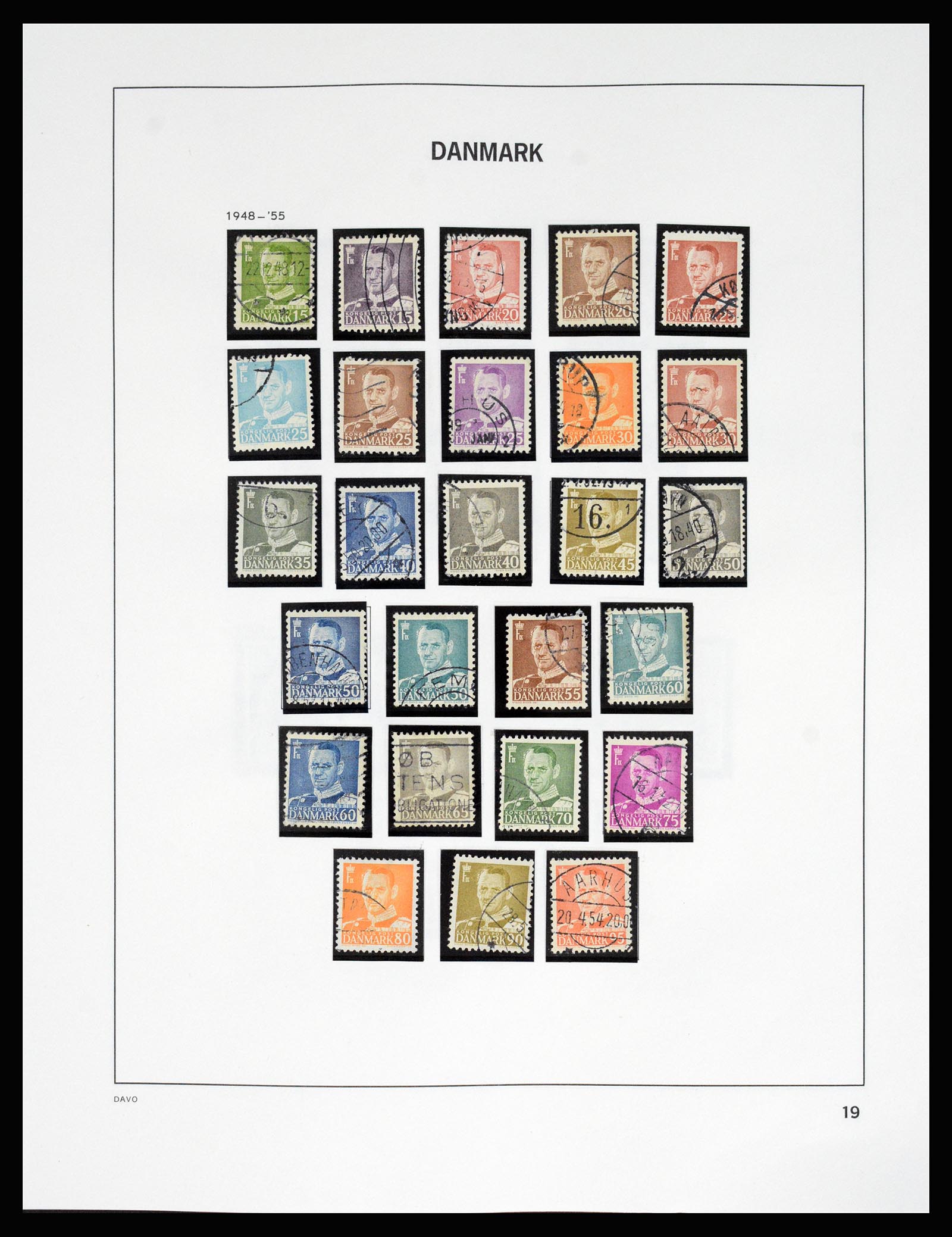 37178 024 - Postzegelverzameling 37178 Denemarken 1854-2011.
