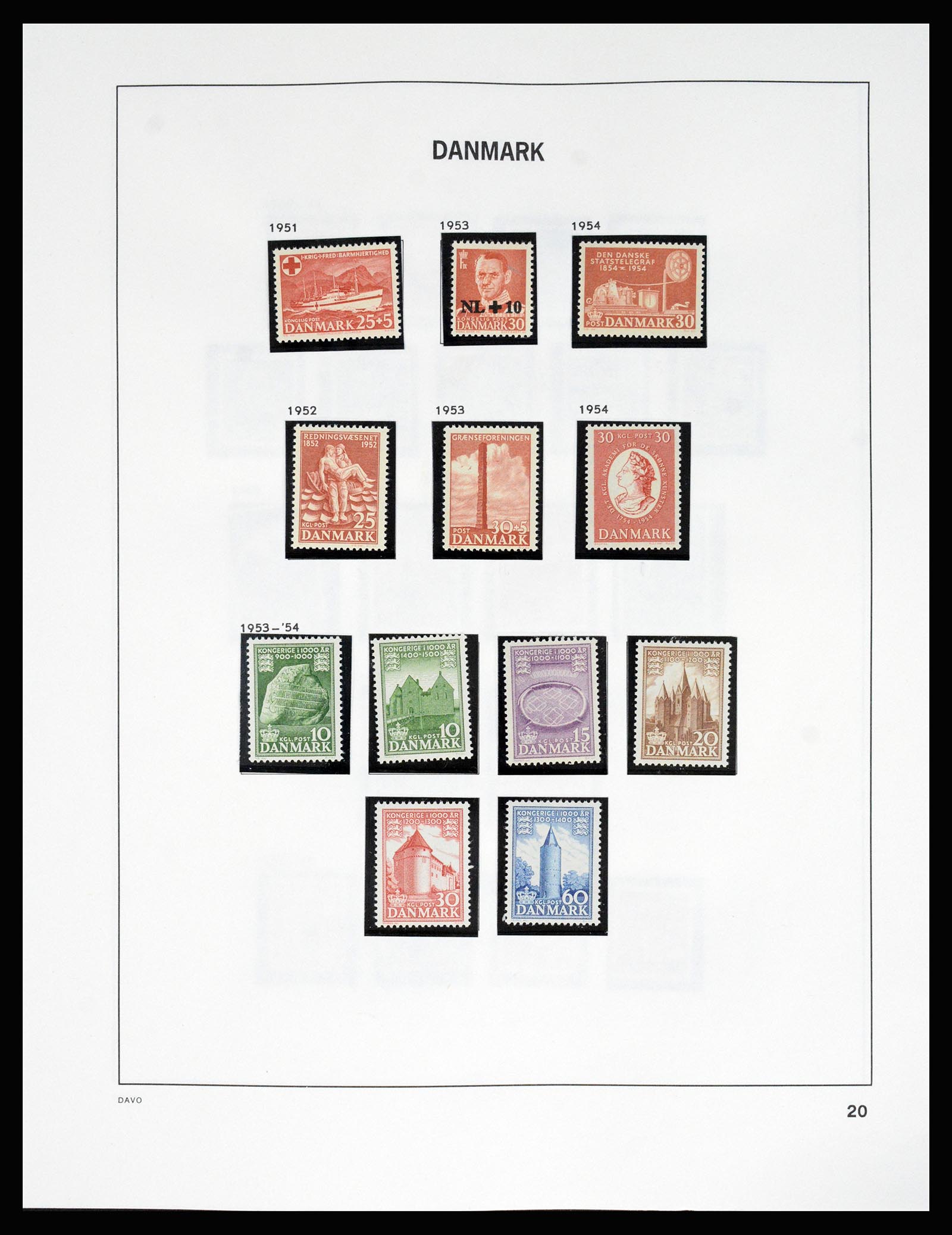 37178 025 - Postzegelverzameling 37178 Denemarken 1854-2011.
