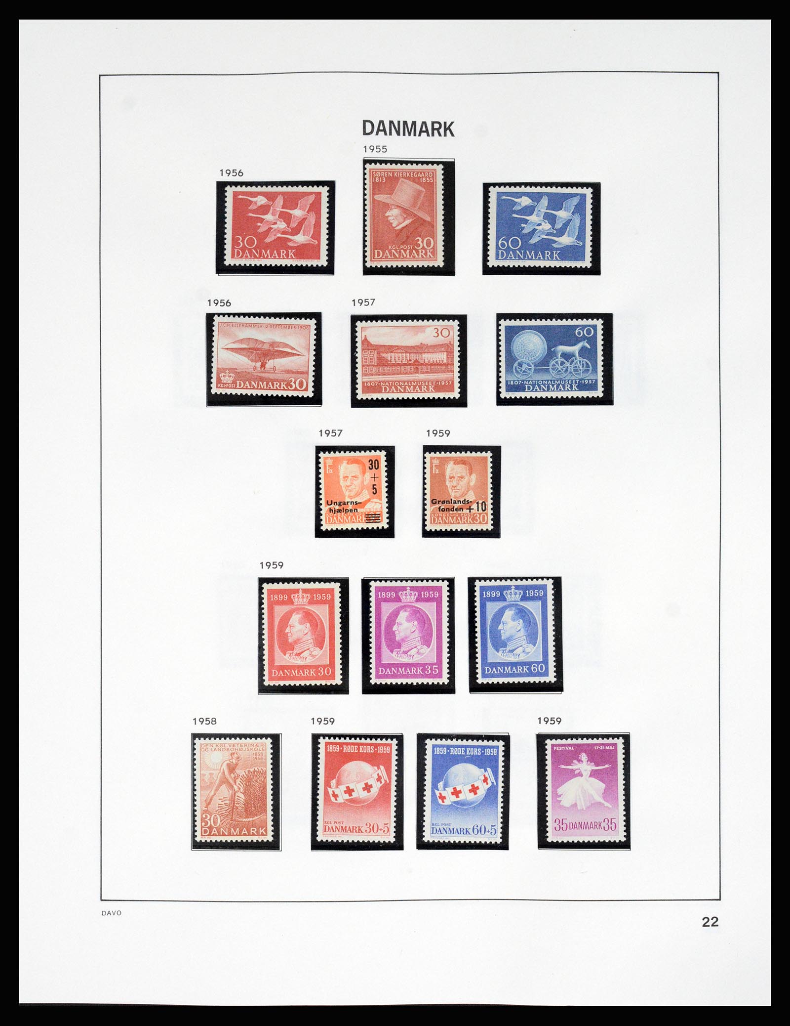 37178 027 - Postzegelverzameling 37178 Denemarken 1854-2011.