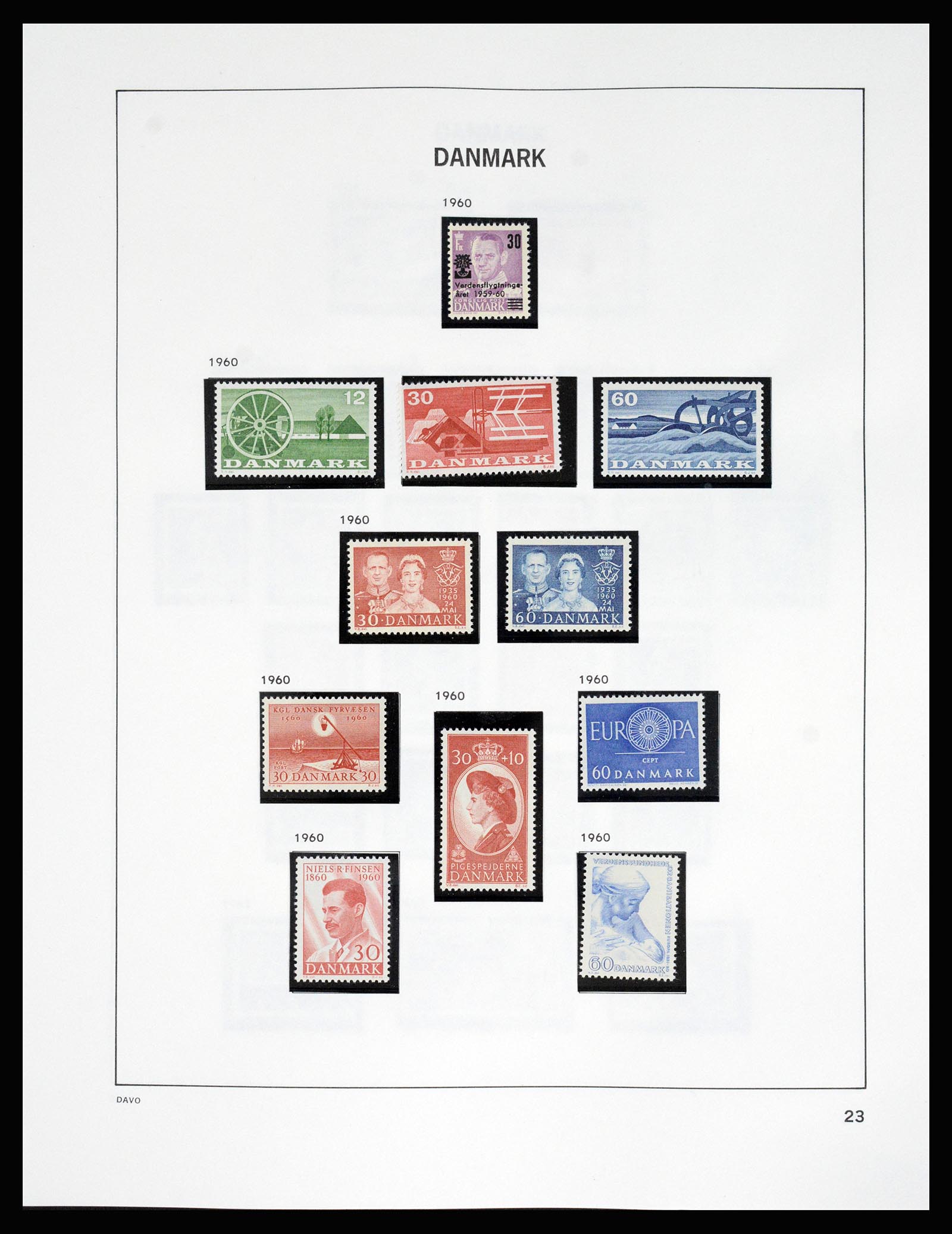 37178 028 - Postzegelverzameling 37178 Denemarken 1854-2011.