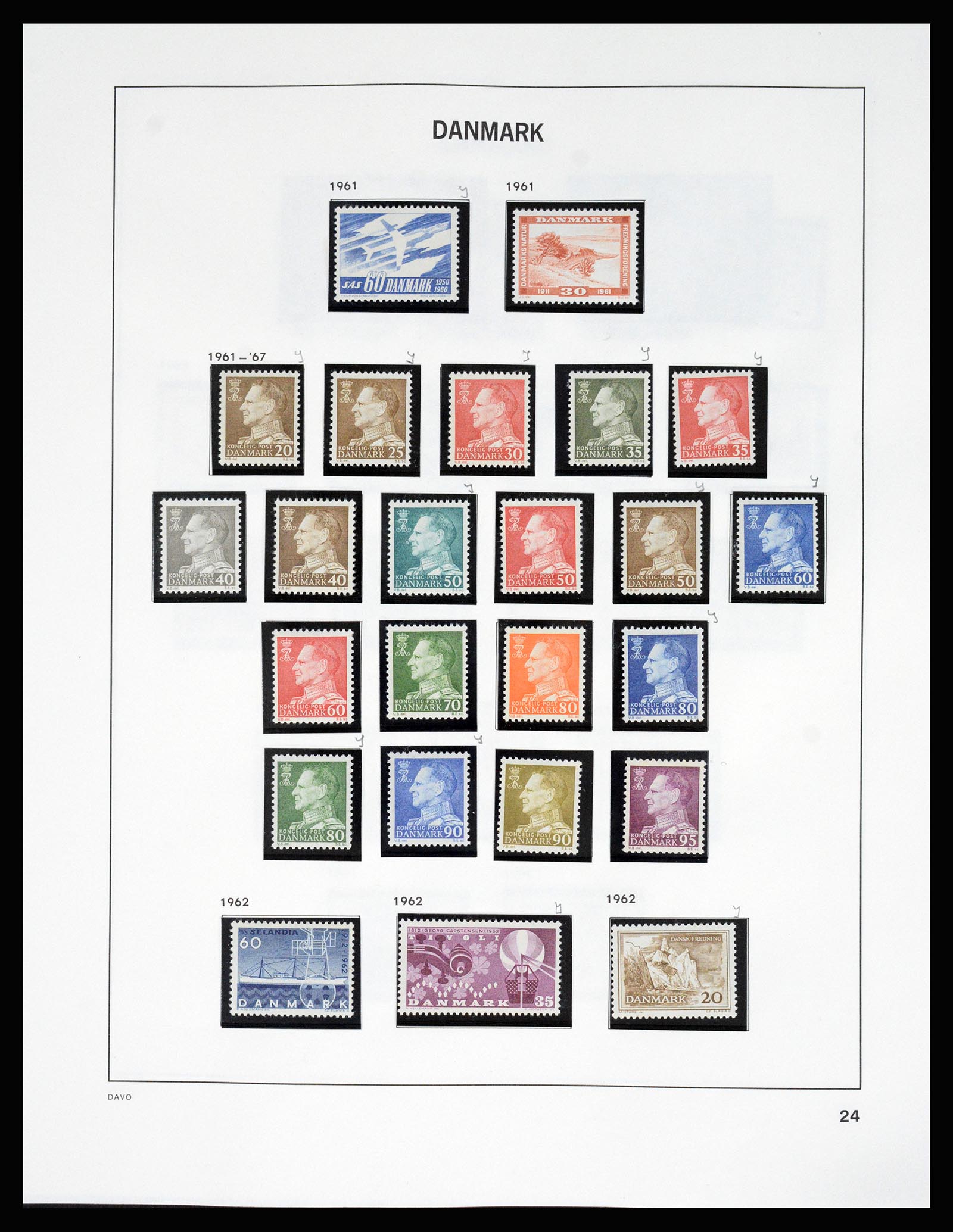 37178 029 - Postzegelverzameling 37178 Denemarken 1854-2011.