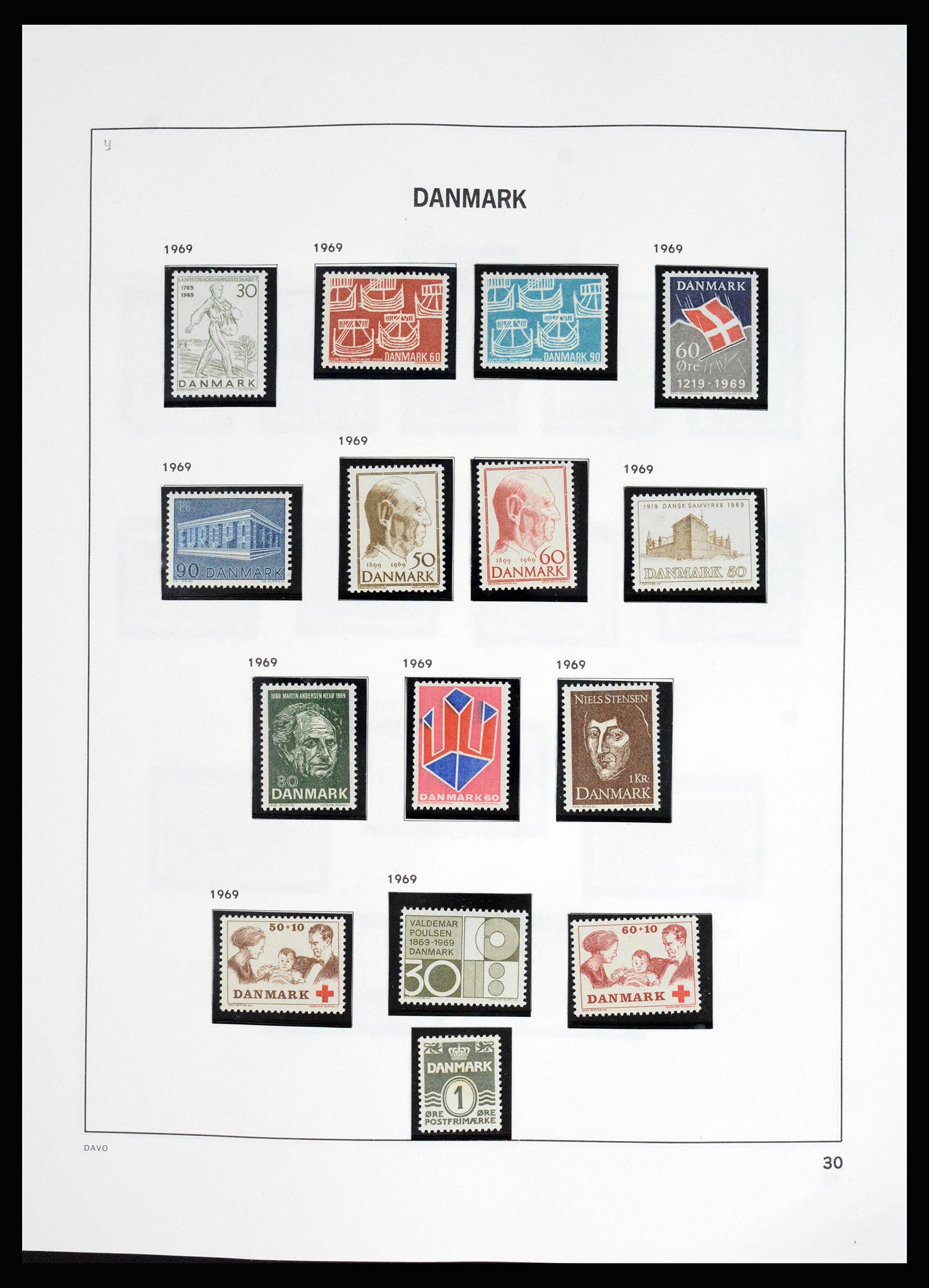 37178 035 - Postzegelverzameling 37178 Denemarken 1854-2011.