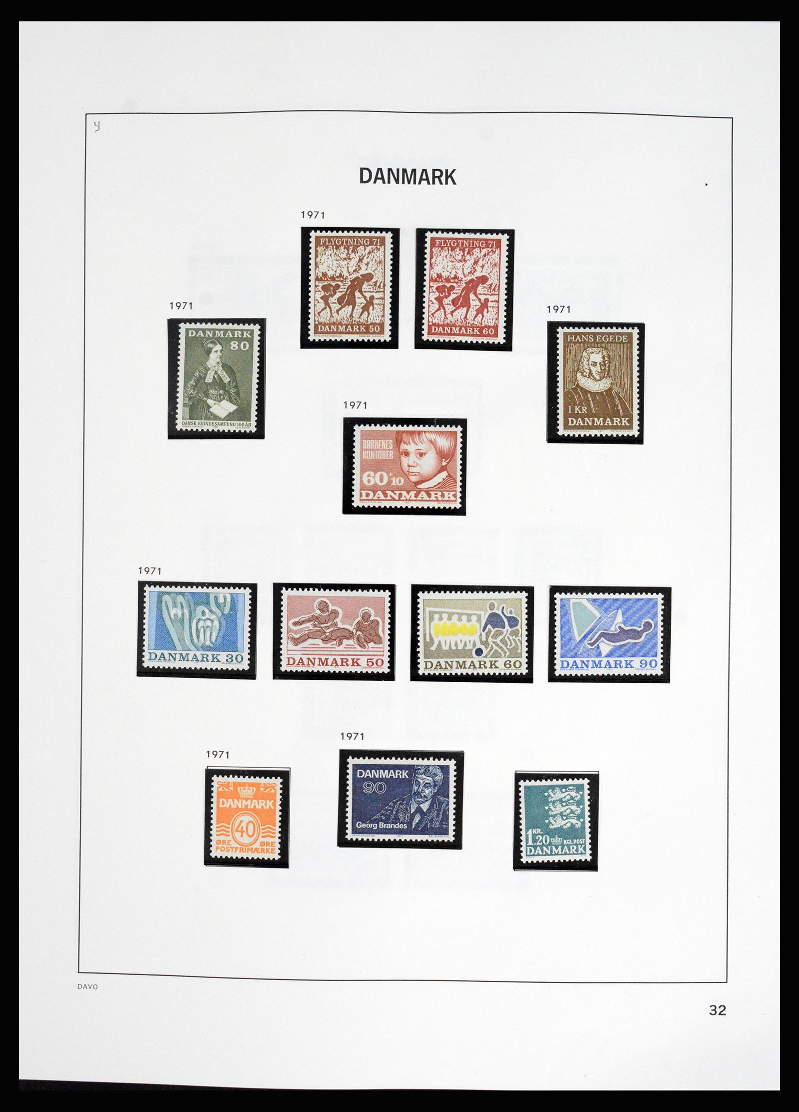 37178 037 - Postzegelverzameling 37178 Denemarken 1854-2011.