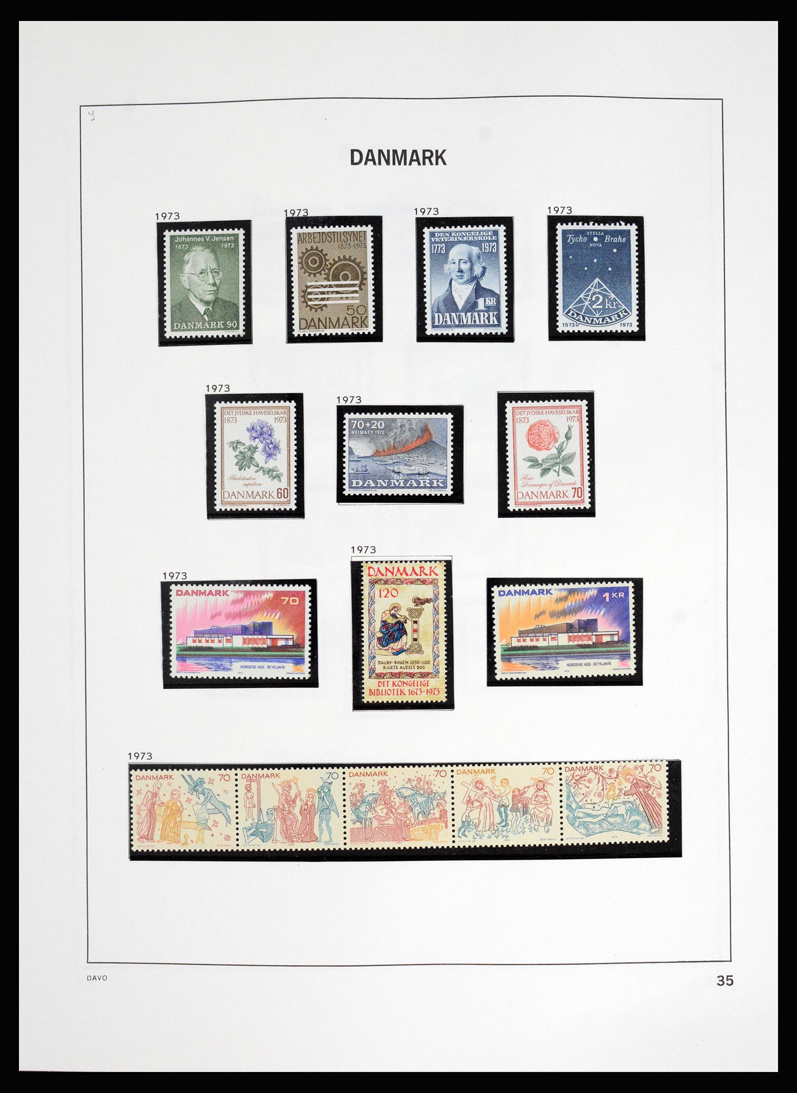 37178 040 - Postzegelverzameling 37178 Denemarken 1854-2011.