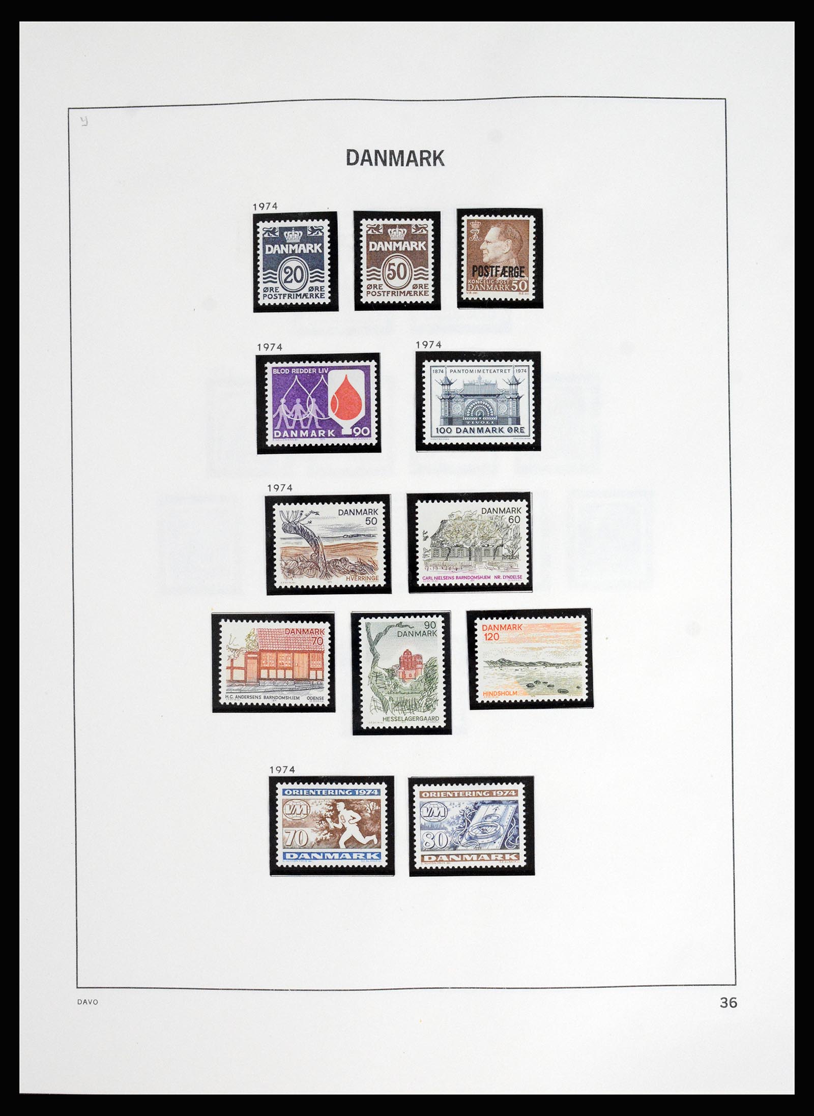 37178 041 - Postzegelverzameling 37178 Denemarken 1854-2011.