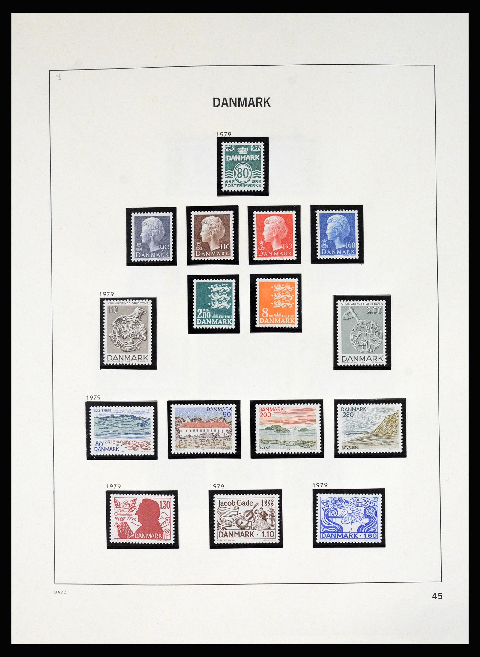37178 050 - Postzegelverzameling 37178 Denemarken 1854-2011.