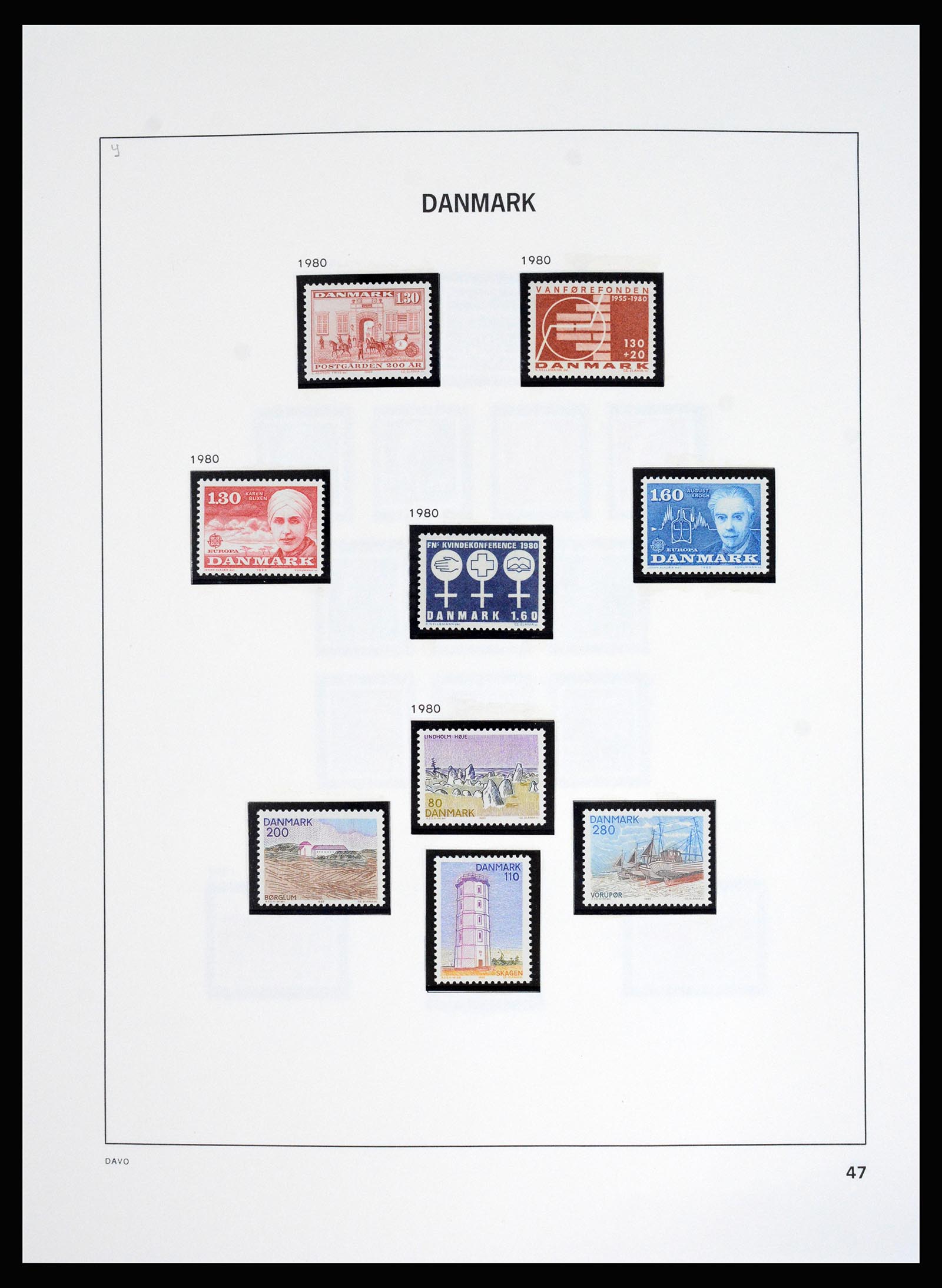 37178 052 - Postzegelverzameling 37178 Denemarken 1854-2011.