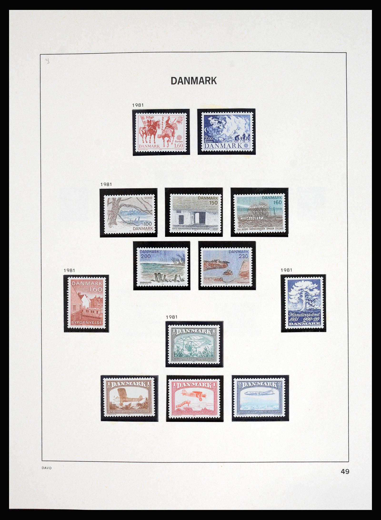 37178 054 - Postzegelverzameling 37178 Denemarken 1854-2011.