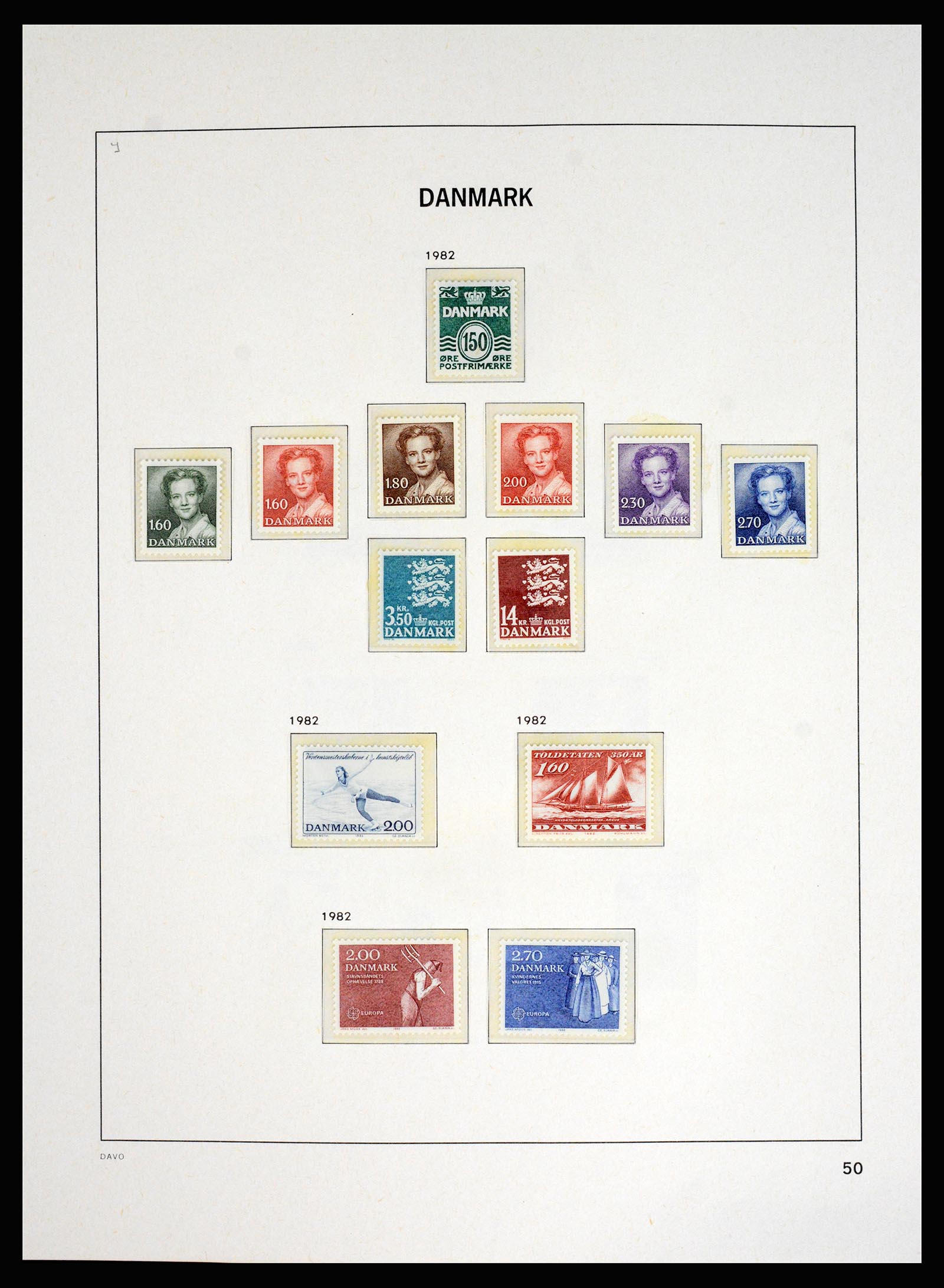 37178 055 - Postzegelverzameling 37178 Denemarken 1854-2011.