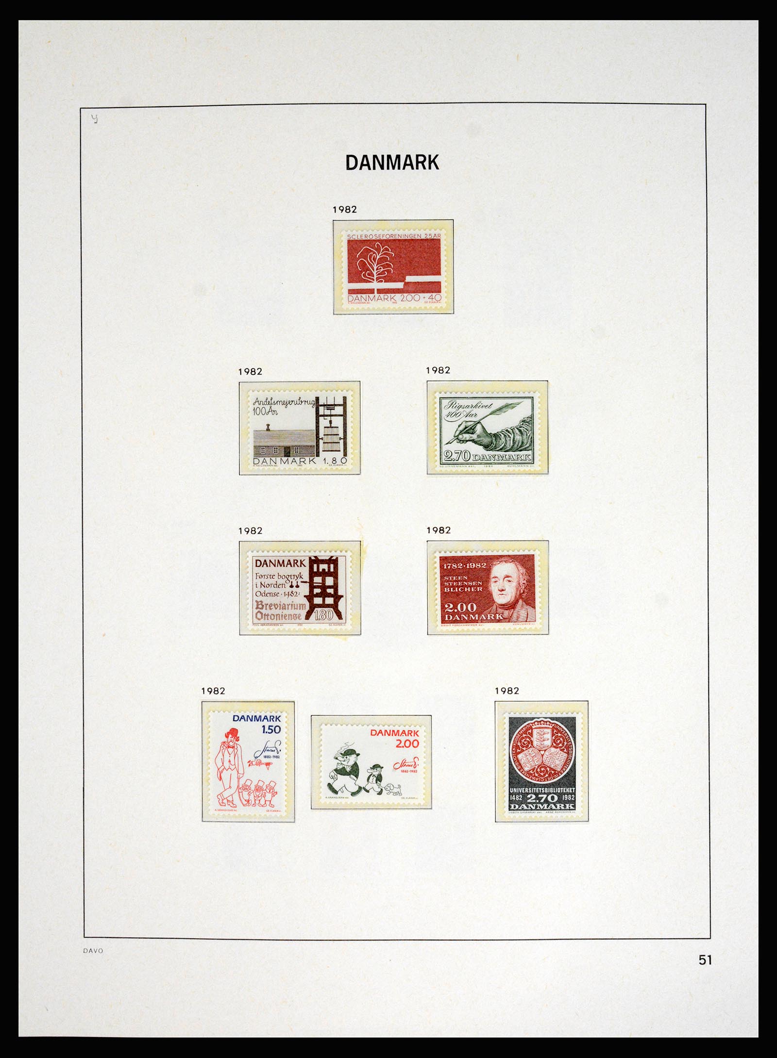 37178 056 - Postzegelverzameling 37178 Denemarken 1854-2011.