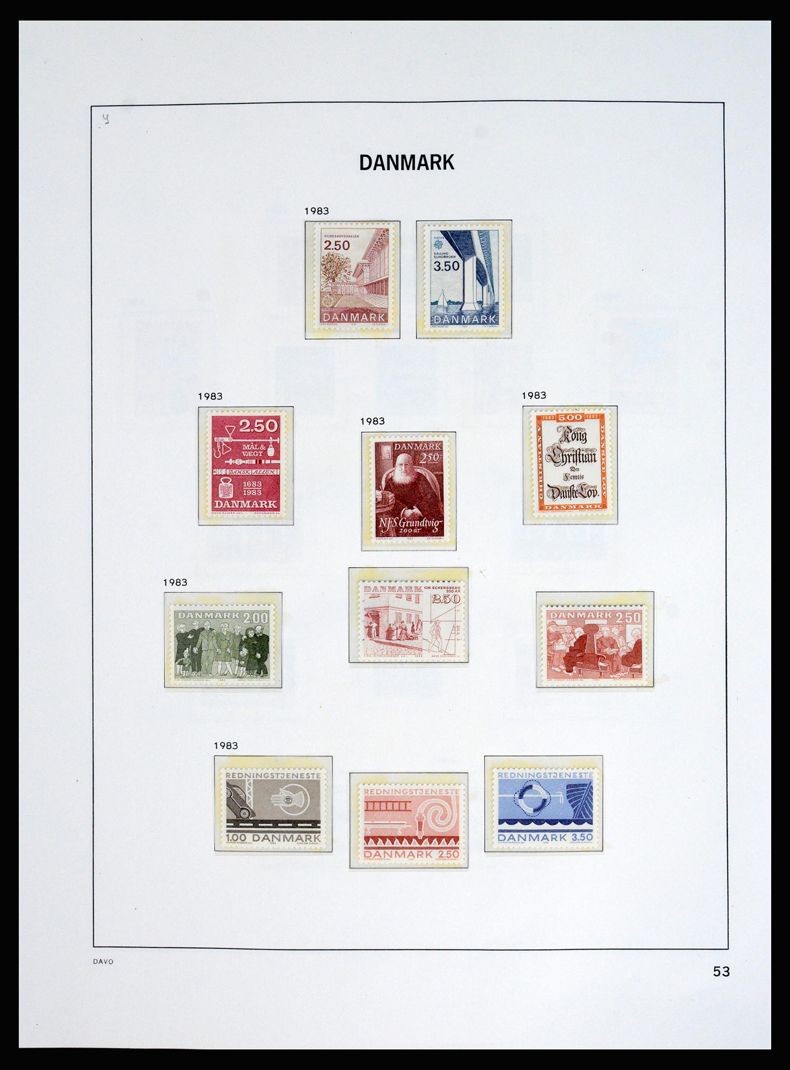 37178 058 - Postzegelverzameling 37178 Denemarken 1854-2011.