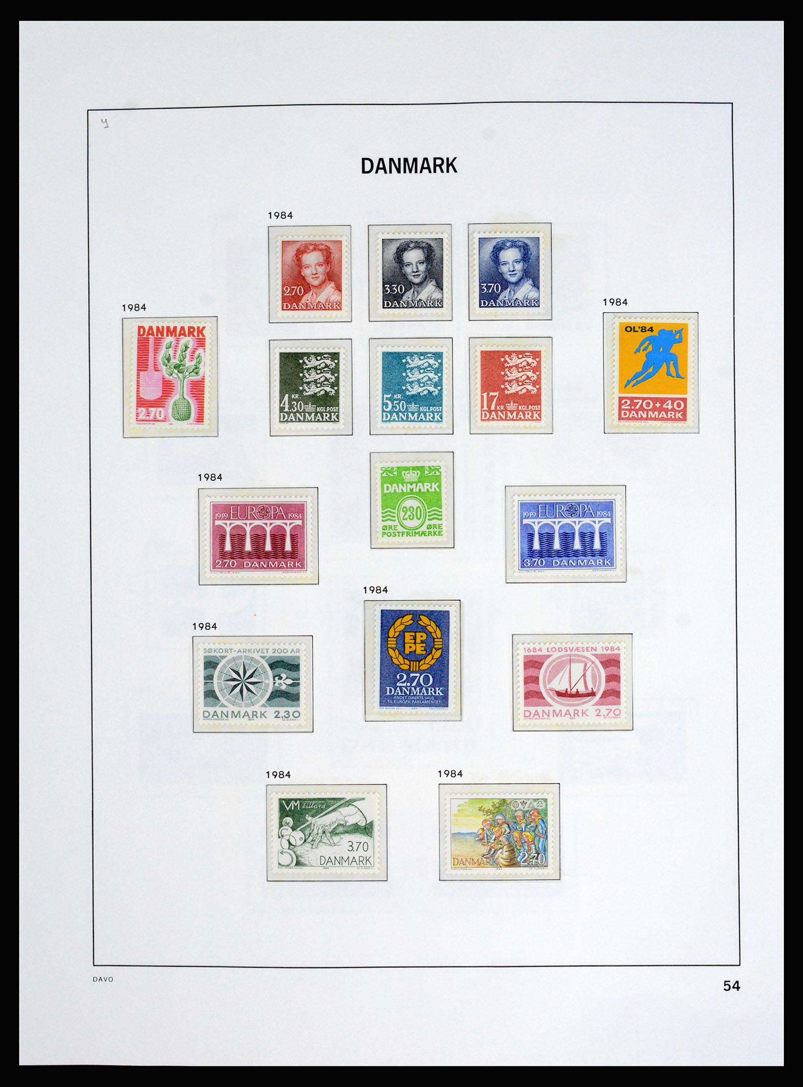 37178 059 - Postzegelverzameling 37178 Denemarken 1854-2011.