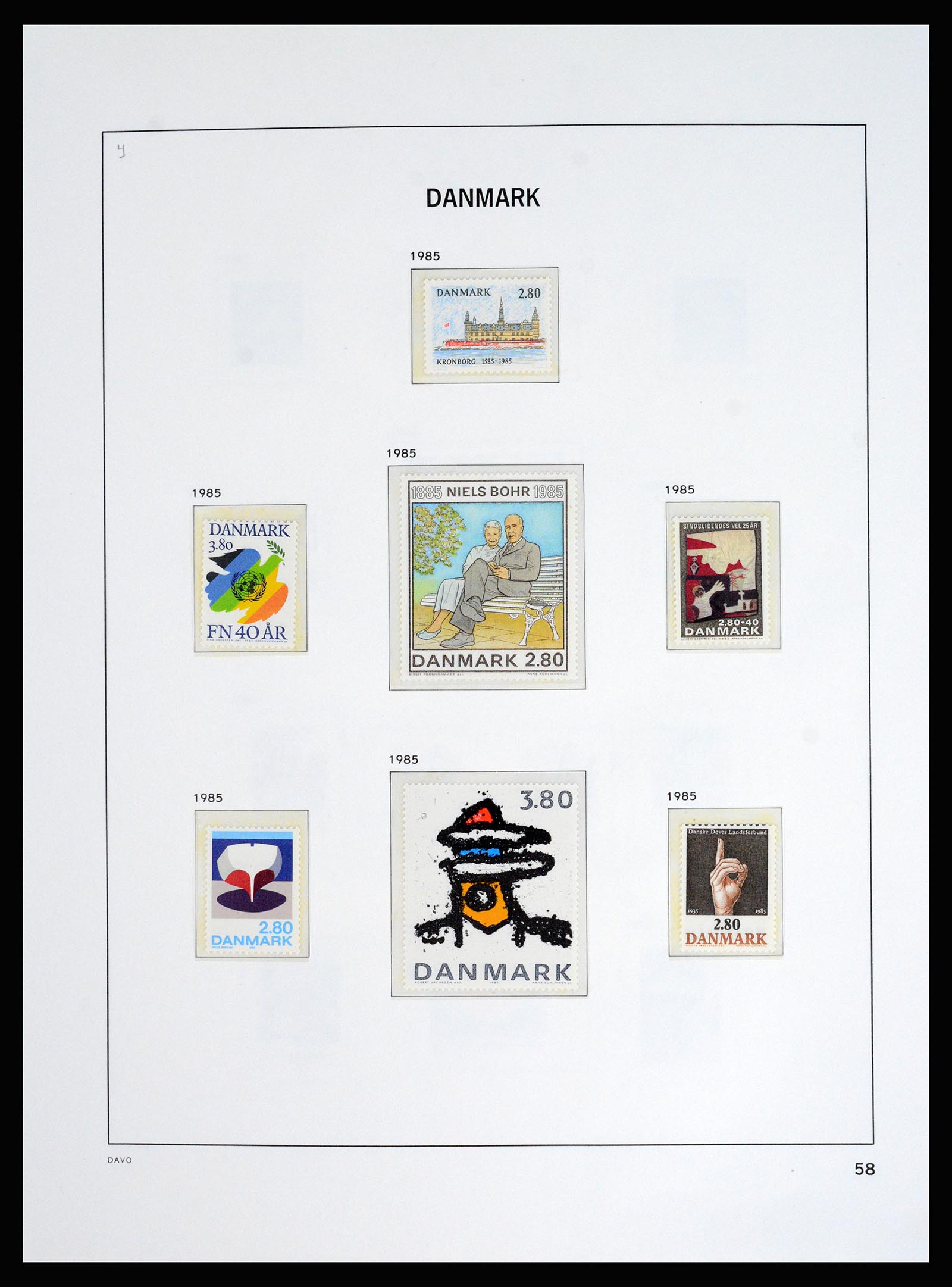37178 063 - Postzegelverzameling 37178 Denemarken 1854-2011.