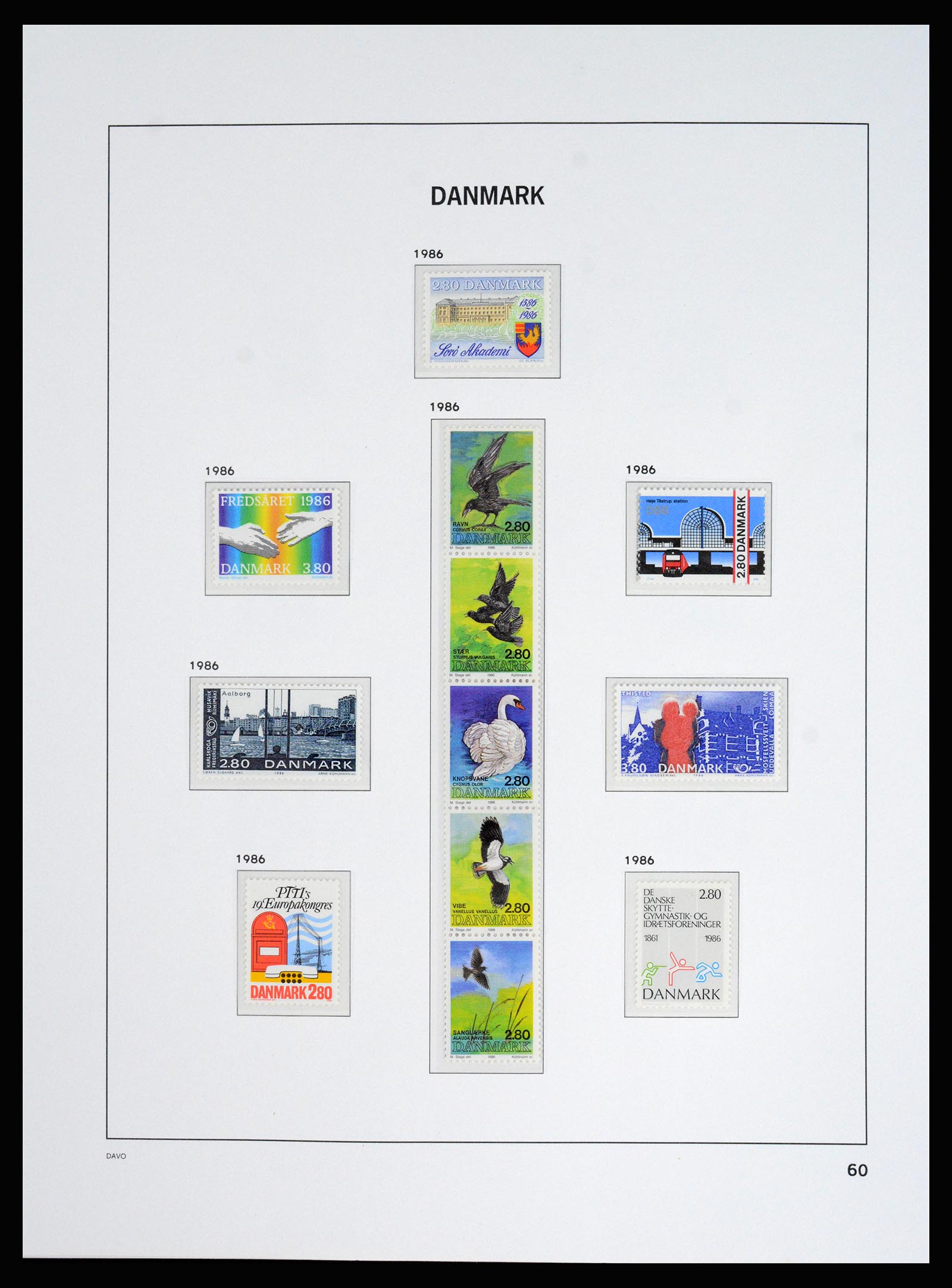 37178 065 - Postzegelverzameling 37178 Denemarken 1854-2011.