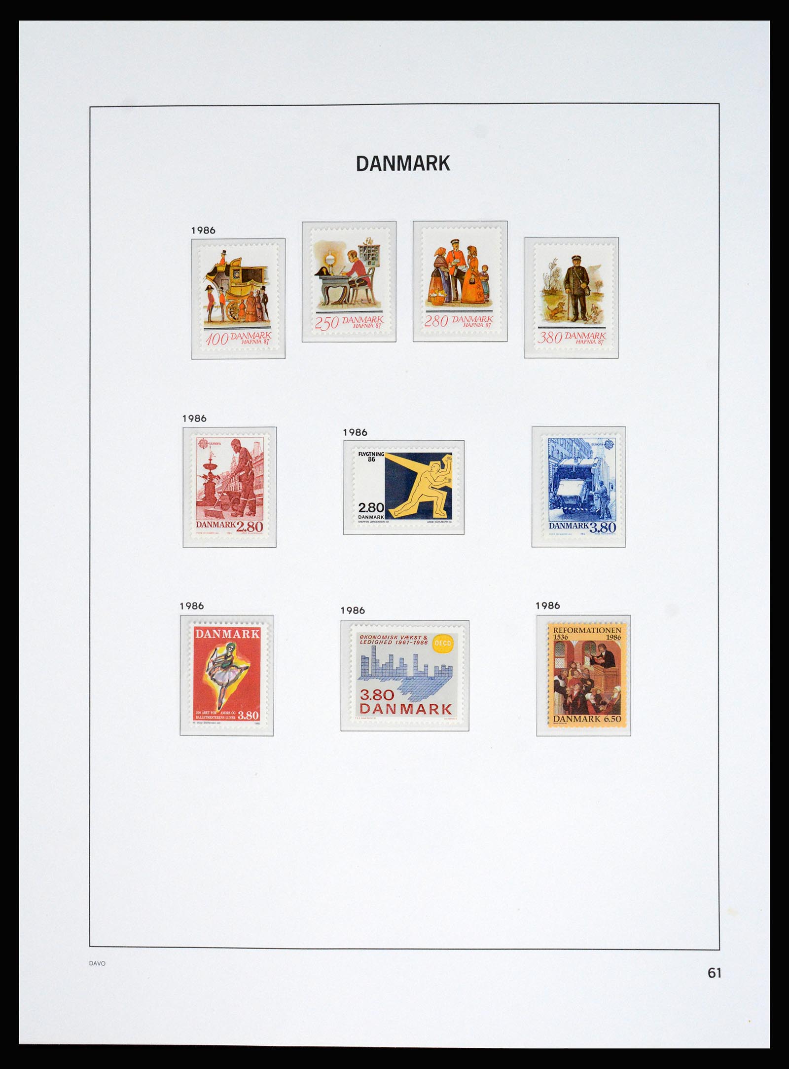 37178 066 - Postzegelverzameling 37178 Denemarken 1854-2011.