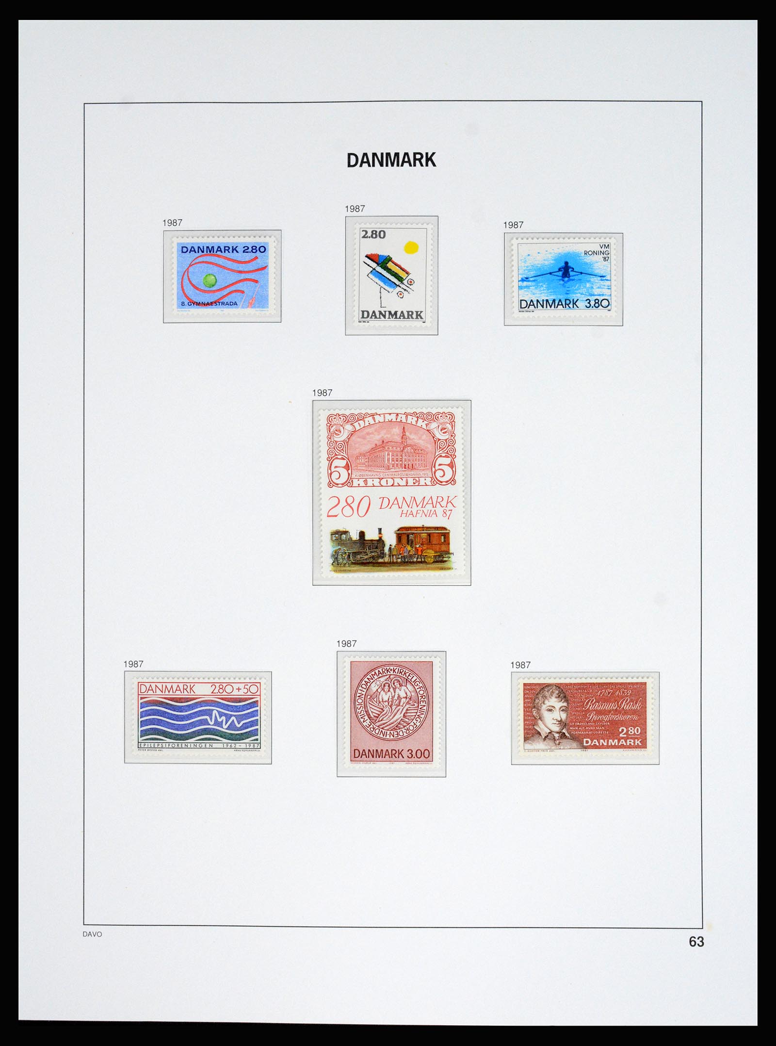 37178 068 - Postzegelverzameling 37178 Denemarken 1854-2011.