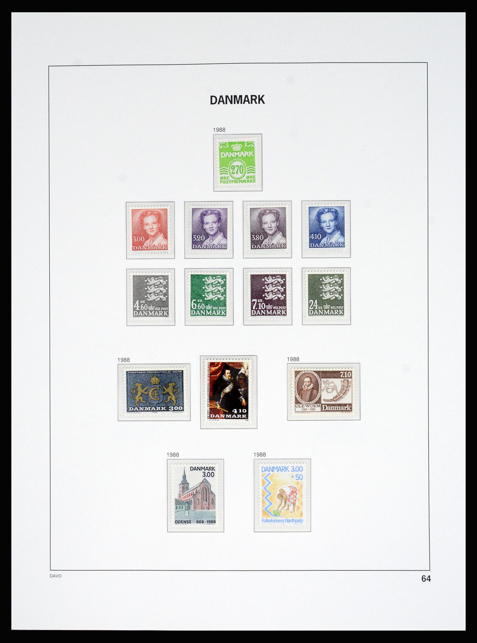 37178 069 - Postzegelverzameling 37178 Denemarken 1854-2011.