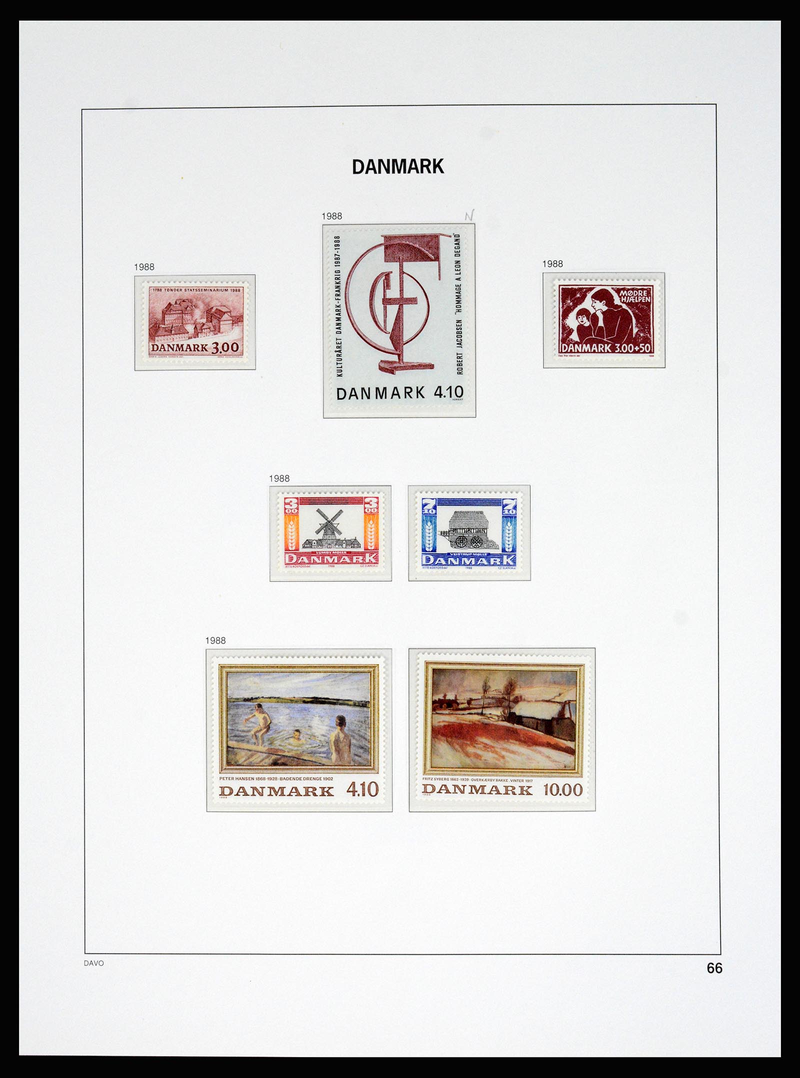 37178 071 - Postzegelverzameling 37178 Denemarken 1854-2011.