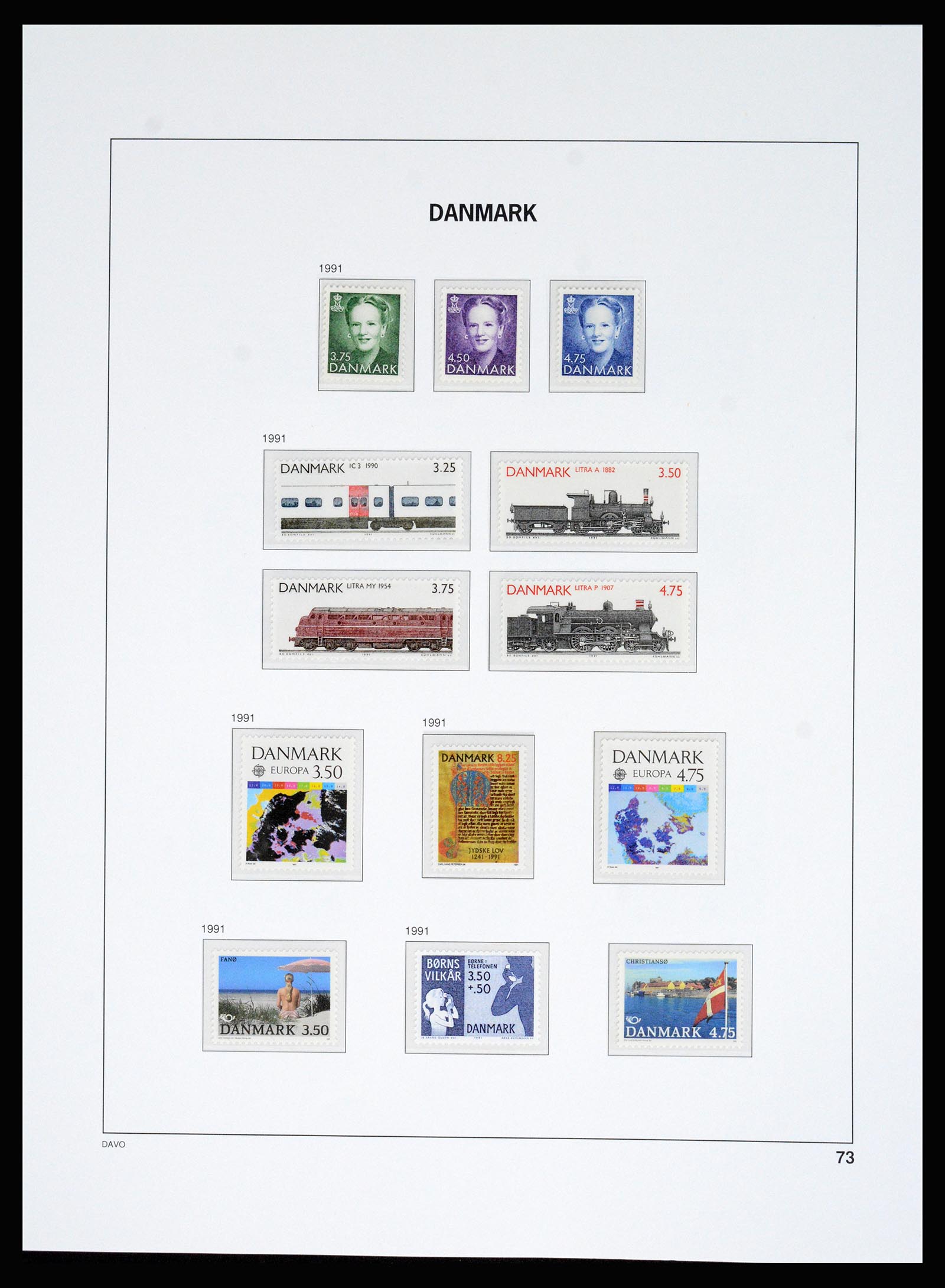 37178 079 - Postzegelverzameling 37178 Denemarken 1854-2011.