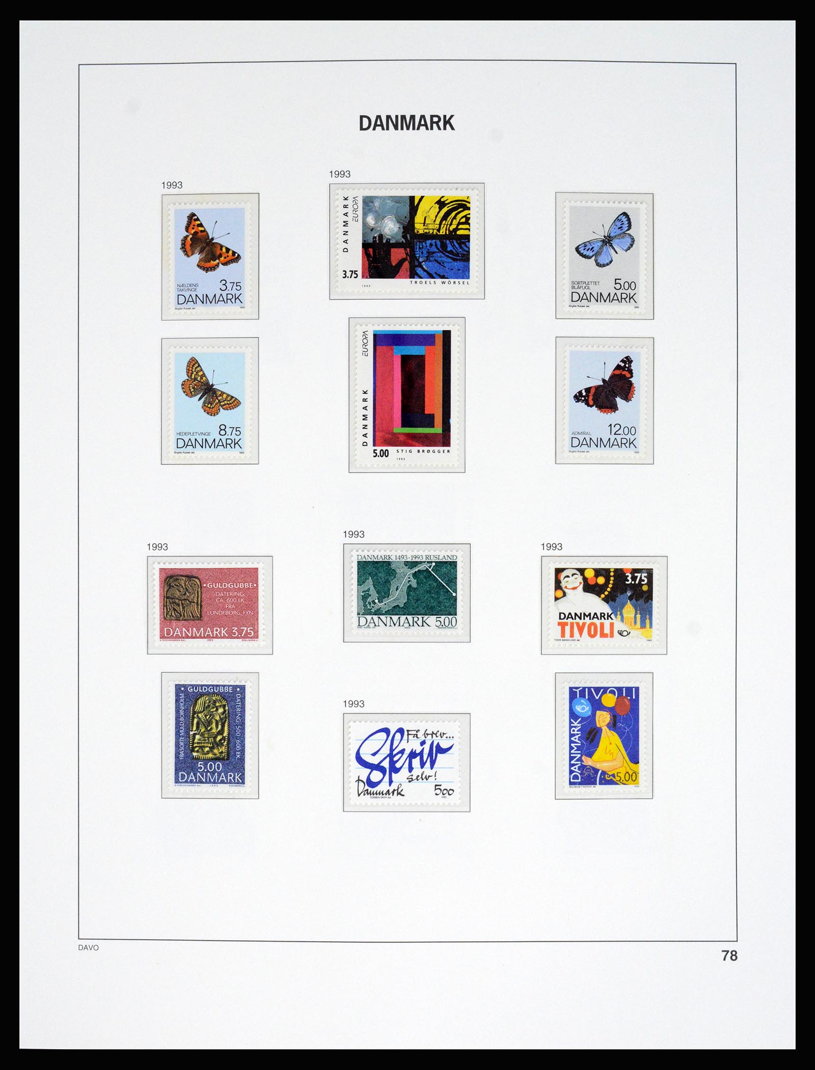 37178 084 - Postzegelverzameling 37178 Denemarken 1854-2011.