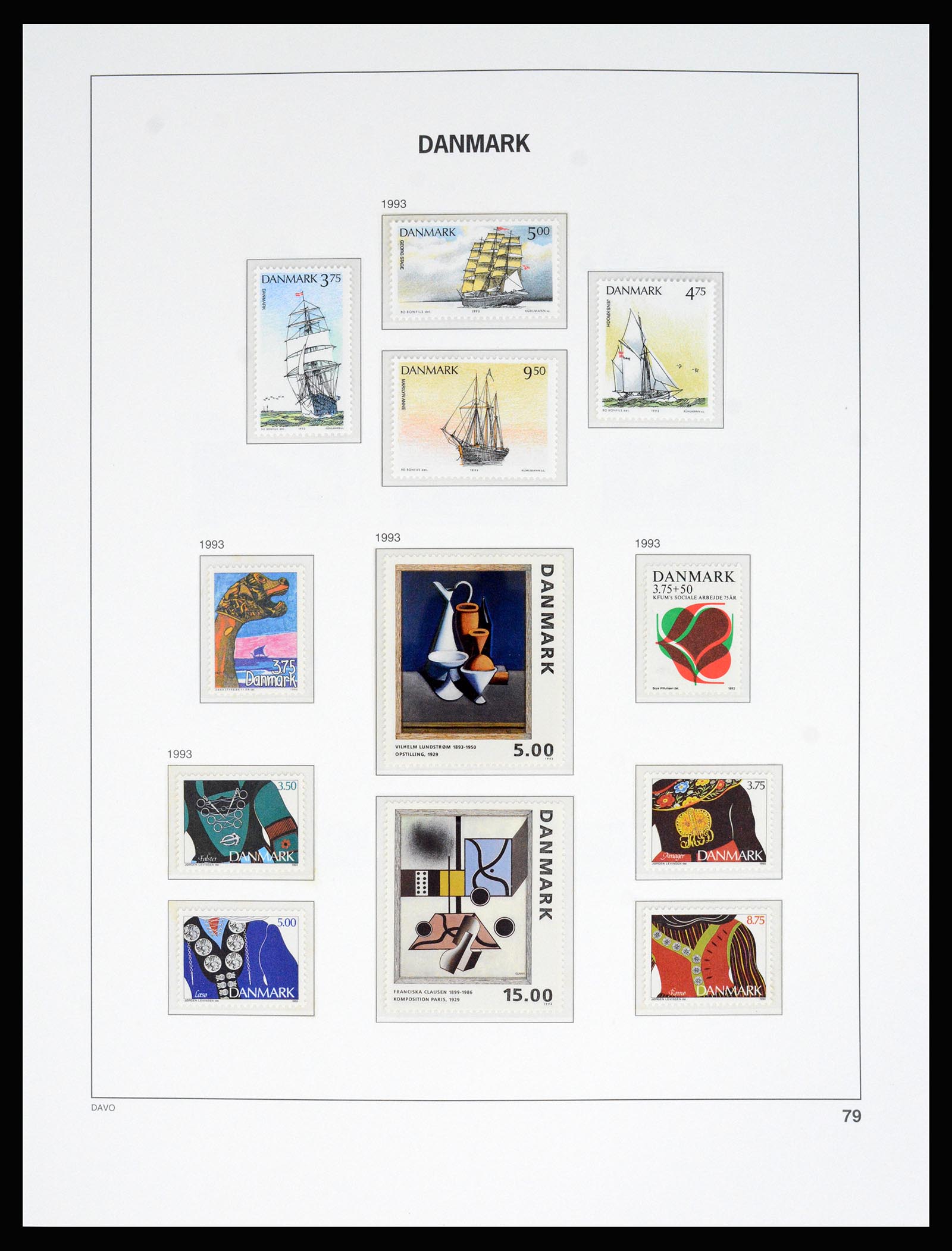 37178 085 - Postzegelverzameling 37178 Denemarken 1854-2011.