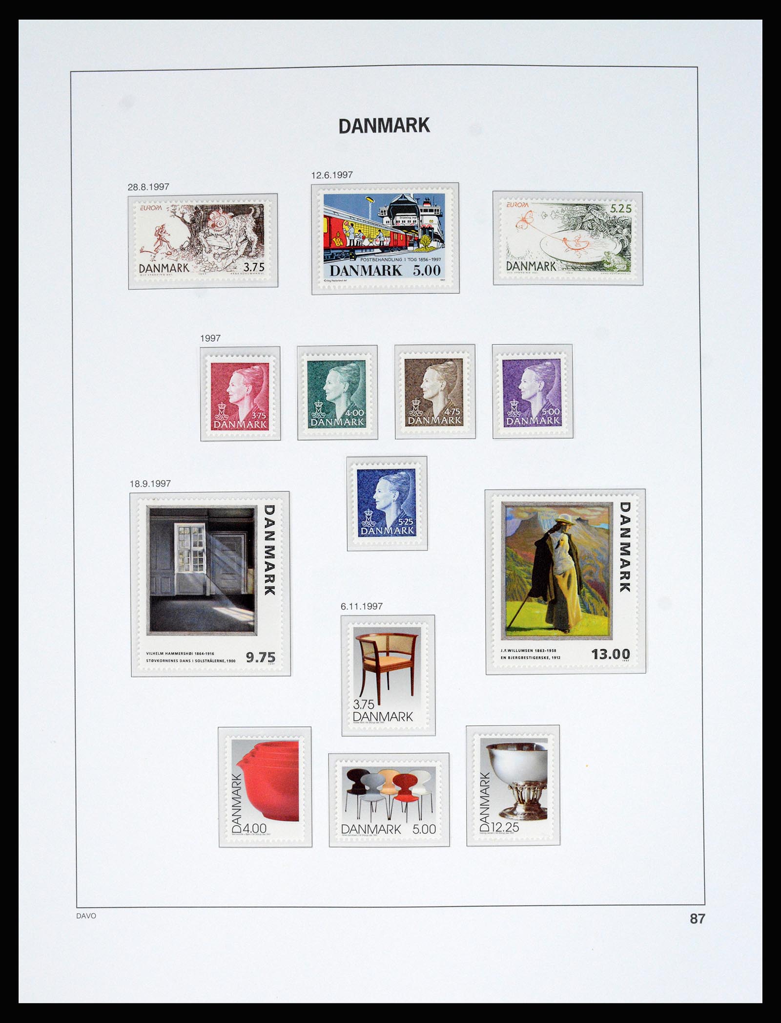 37178 093 - Postzegelverzameling 37178 Denemarken 1854-2011.