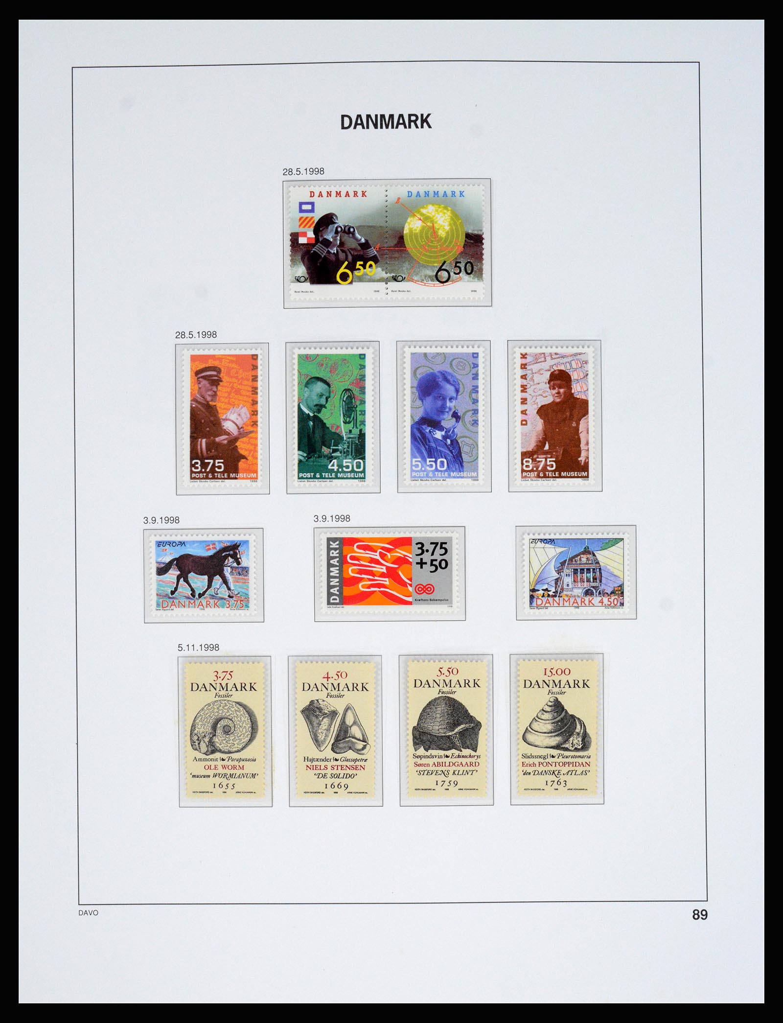 37178 095 - Postzegelverzameling 37178 Denemarken 1854-2011.
