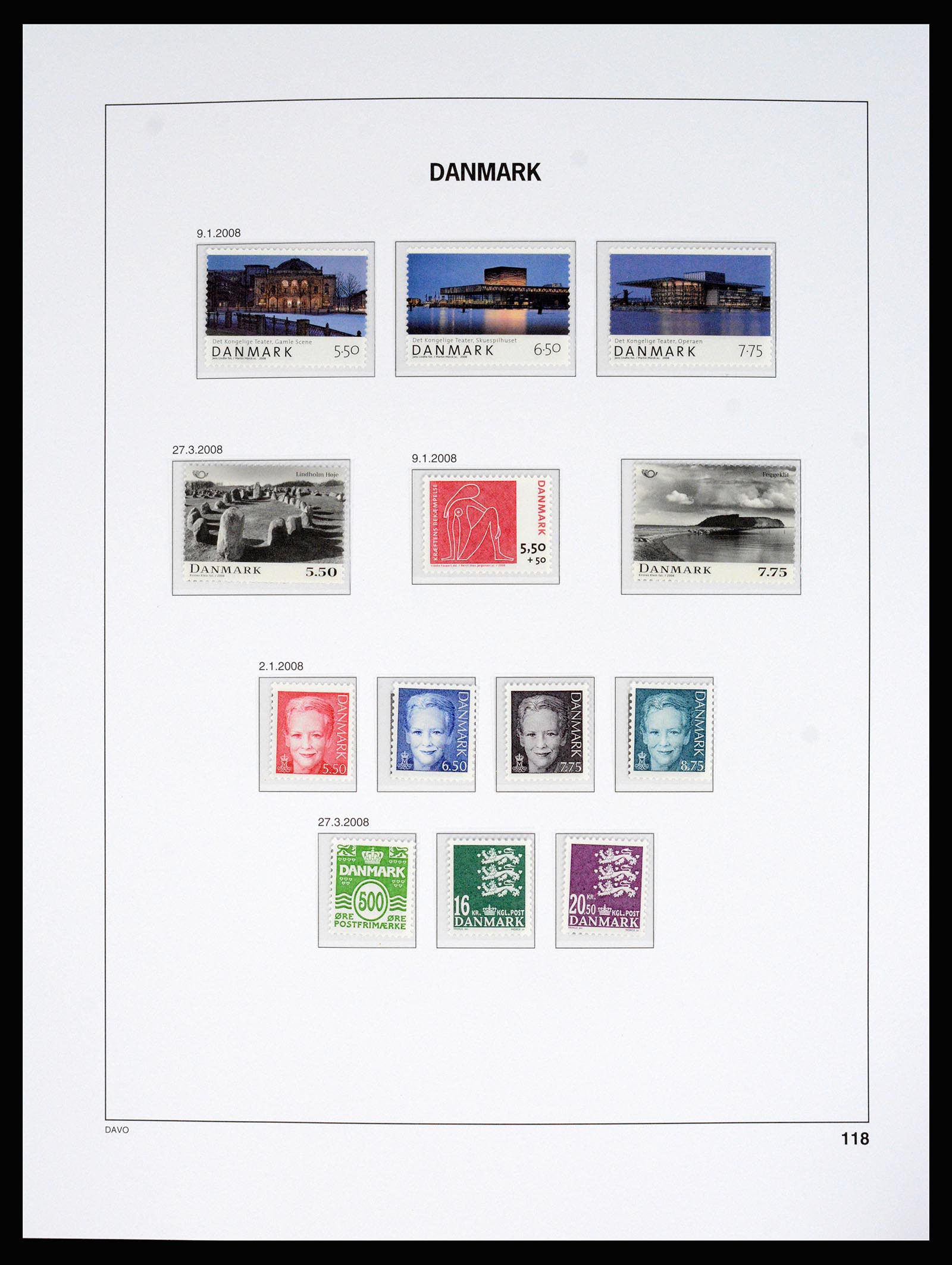 37178 124 - Postzegelverzameling 37178 Denemarken 1854-2011.