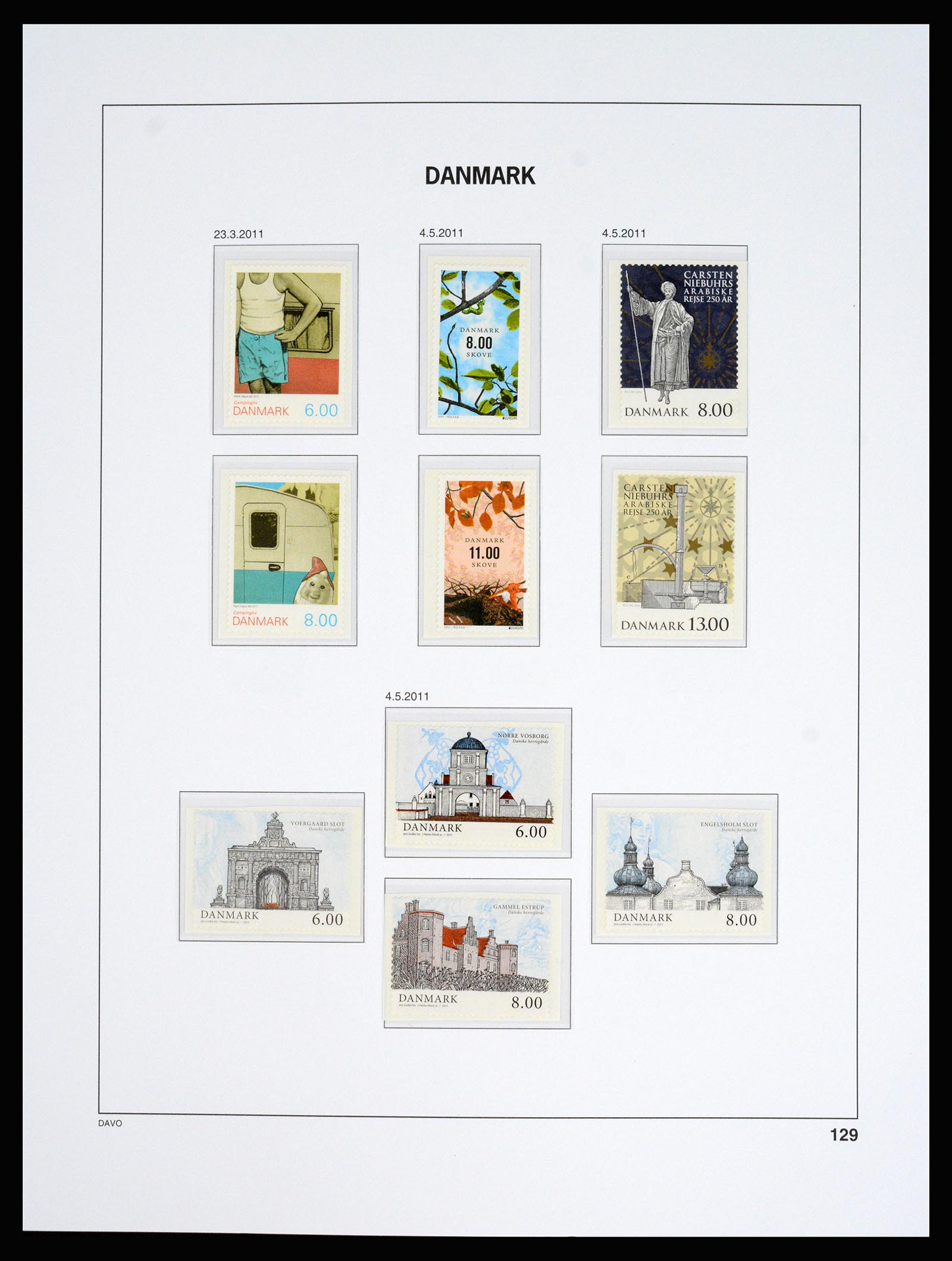 37178 135 - Postzegelverzameling 37178 Denemarken 1854-2011.