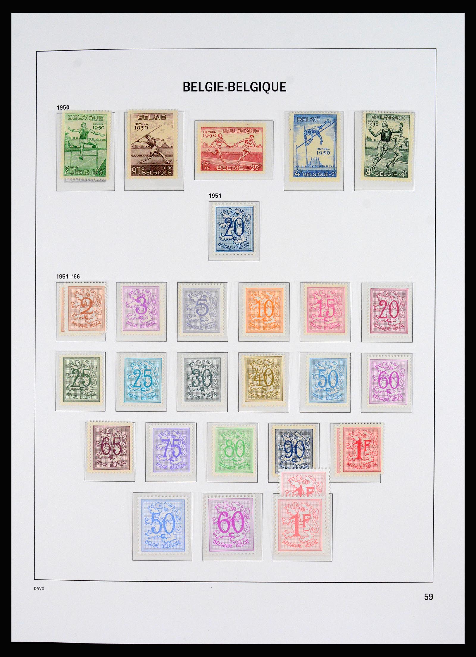 37179 002 - Stamp collection 37179 Belgium 1949-2000.