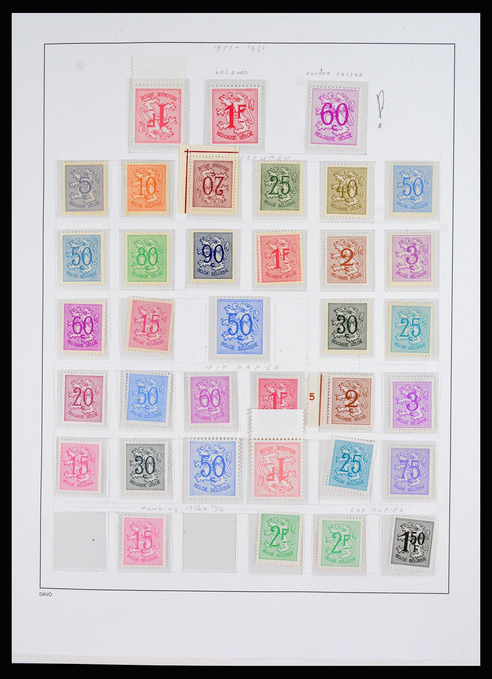 37179 003 - Stamp collection 37179 Belgium 1949-2000.
