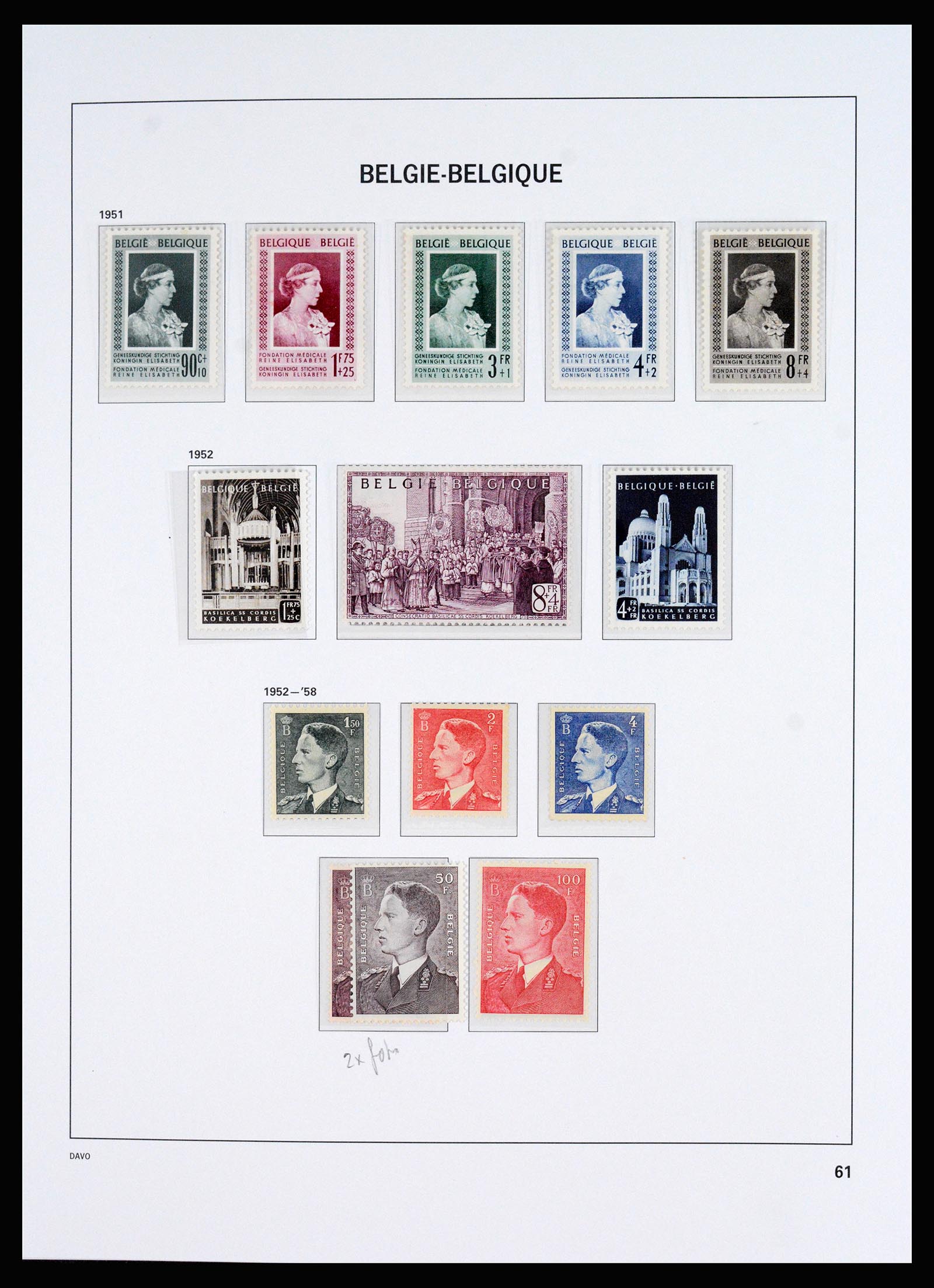 37179 006 - Postzegelverzameling 37179 België 1949-2000.