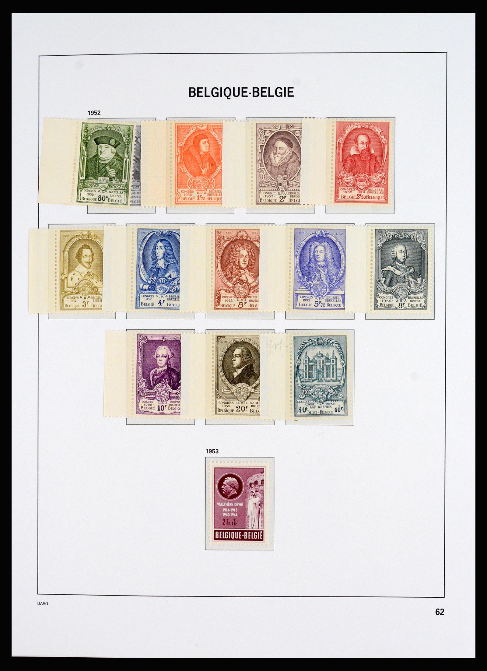 37179 007 - Stamp collection 37179 Belgium 1949-2000.