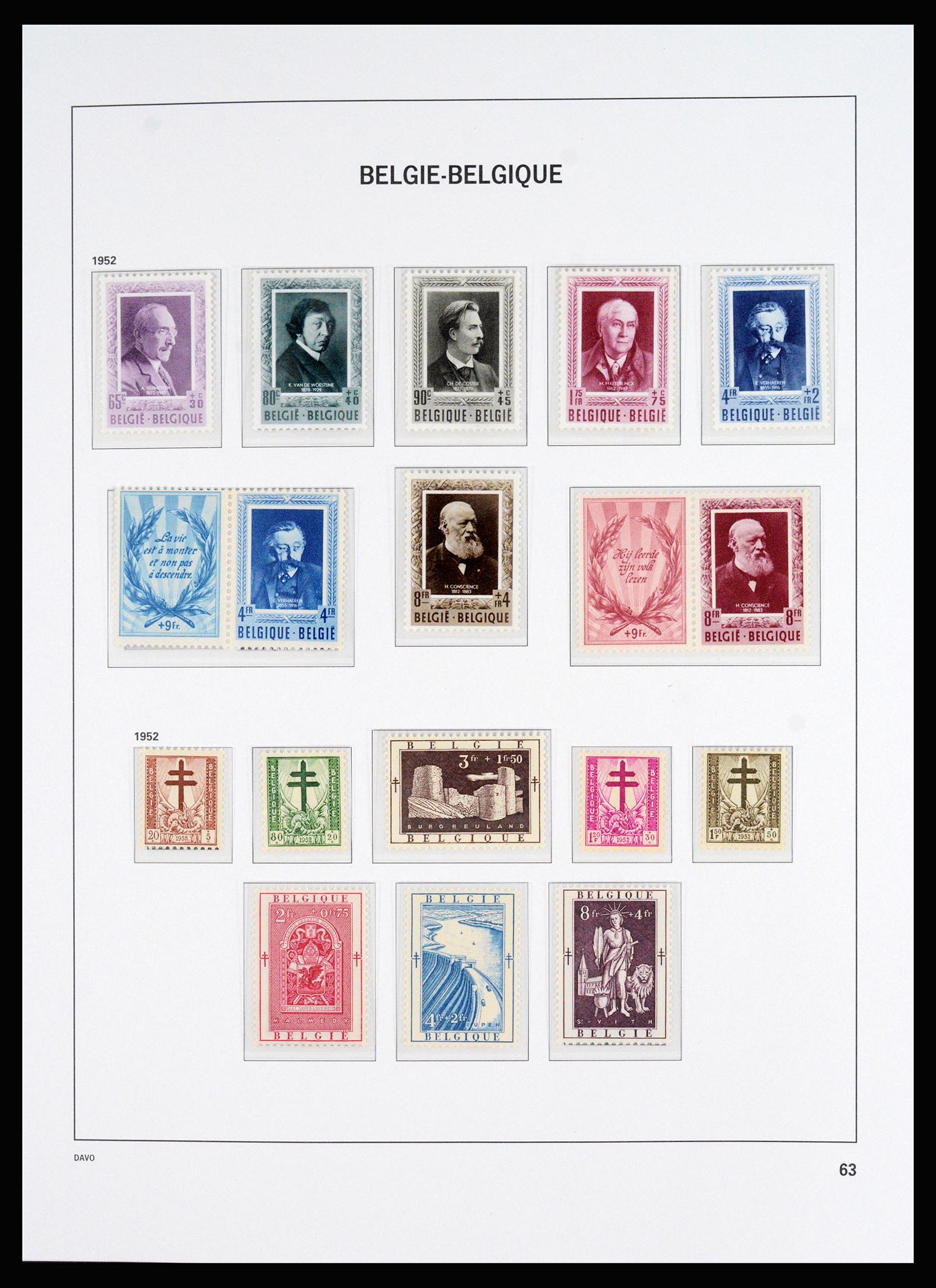37179 008 - Postzegelverzameling 37179 België 1949-2000.