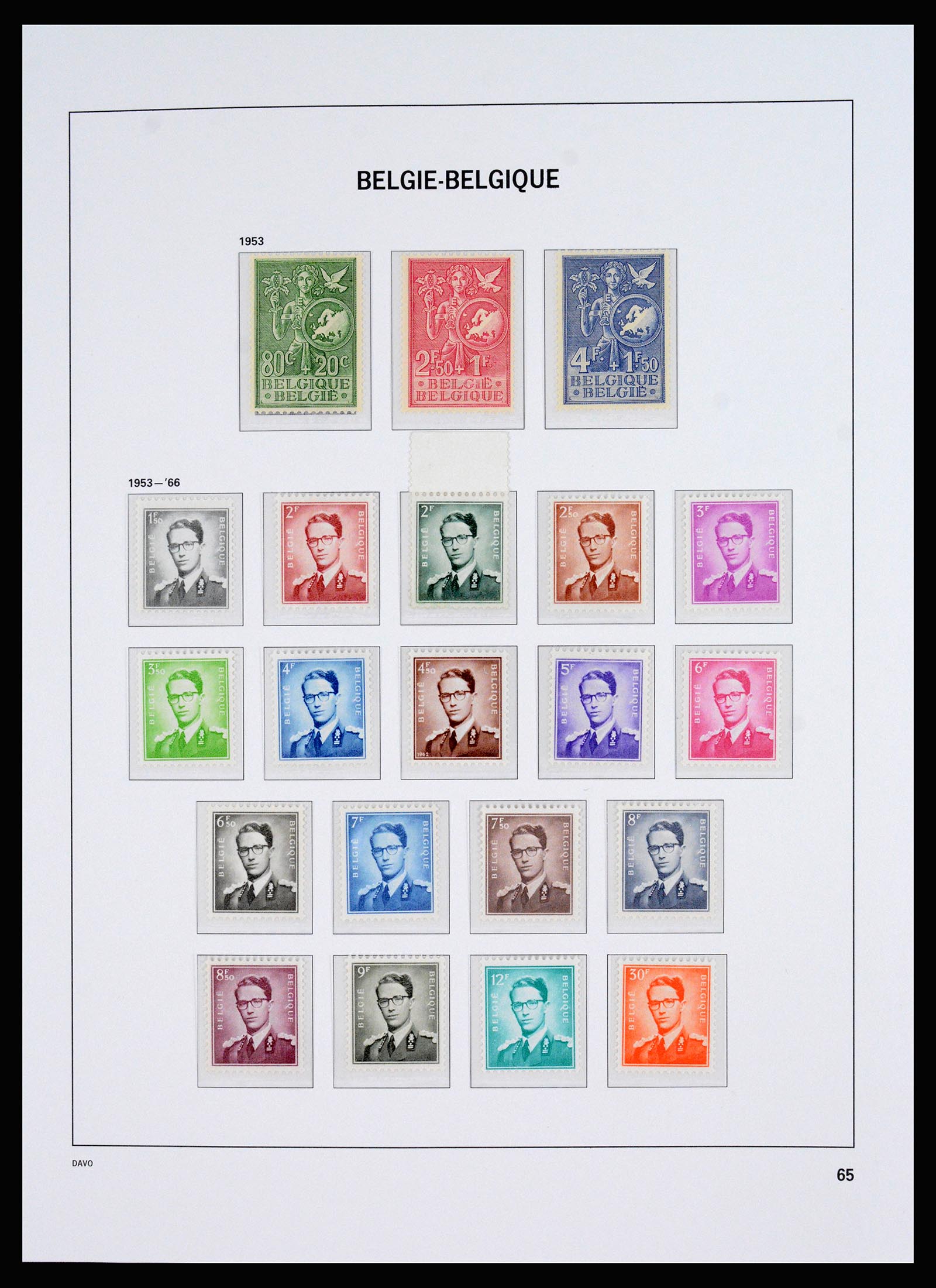 37179 010 - Postzegelverzameling 37179 België 1949-2000.