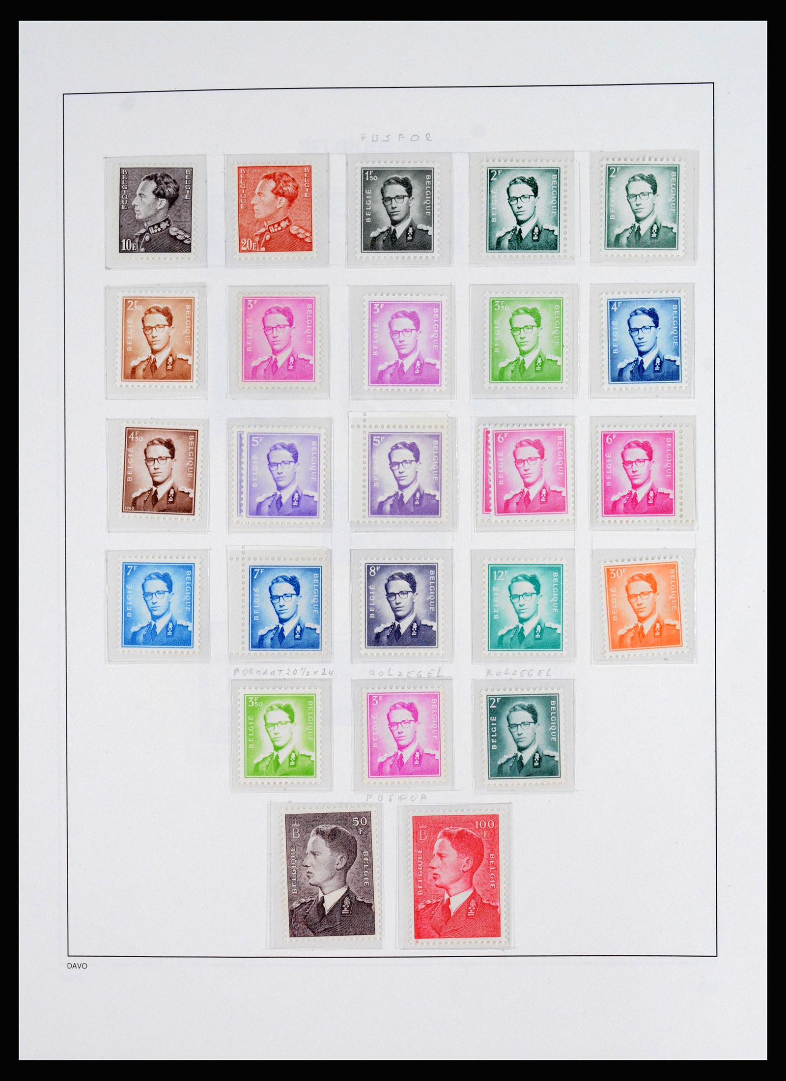37179 012 - Postzegelverzameling 37179 België 1949-2000.