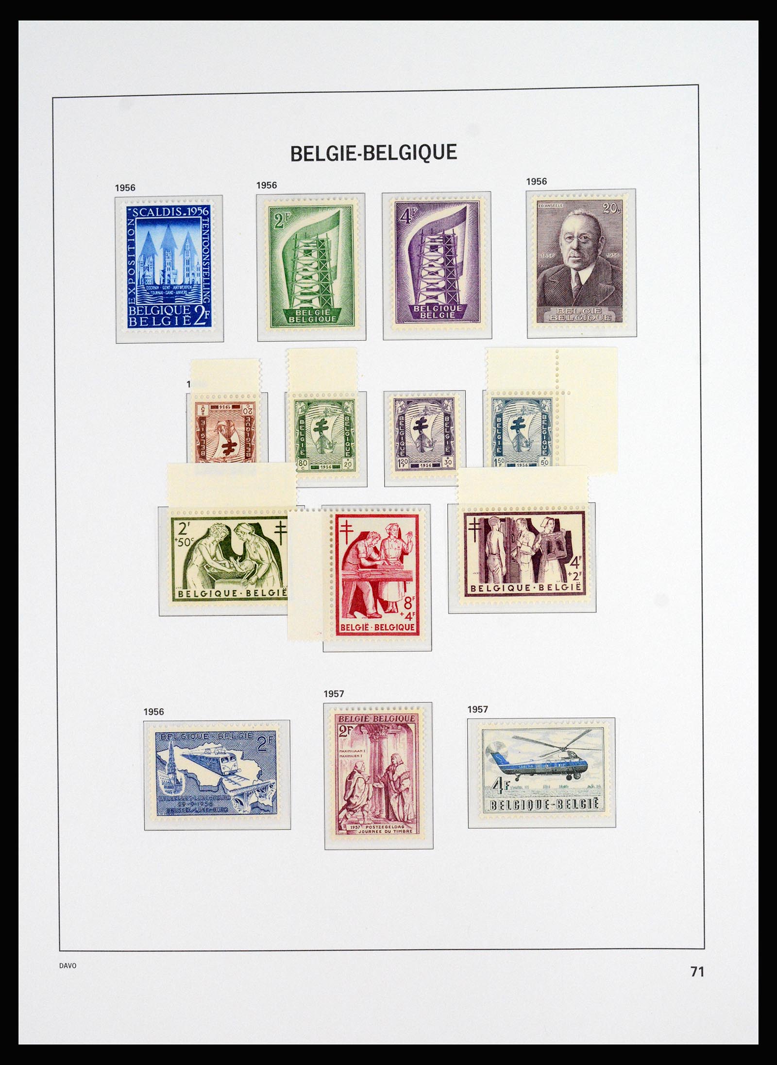 37179 018 - Postzegelverzameling 37179 België 1949-2000.