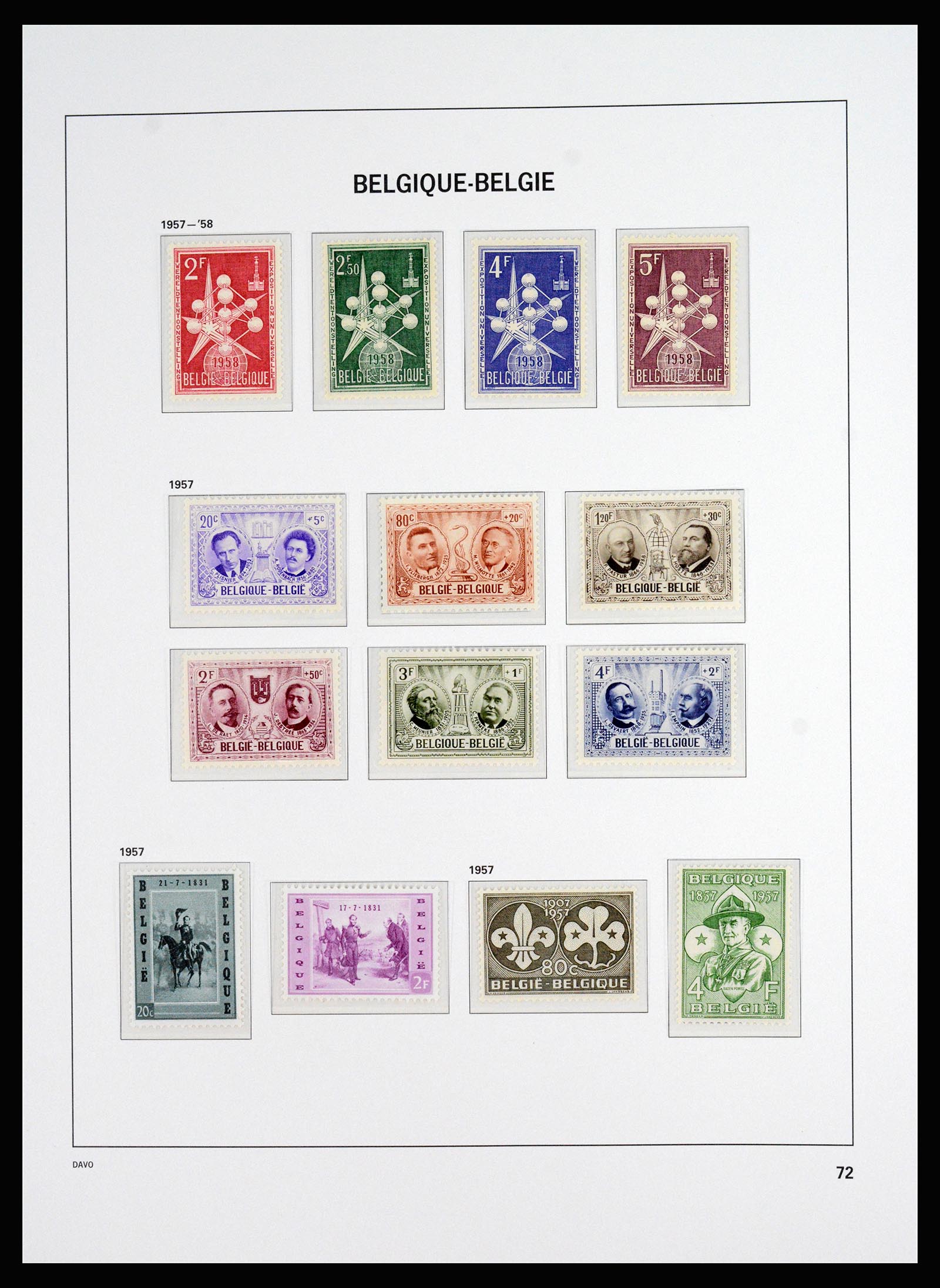 37179 019 - Stamp collection 37179 Belgium 1949-2000.