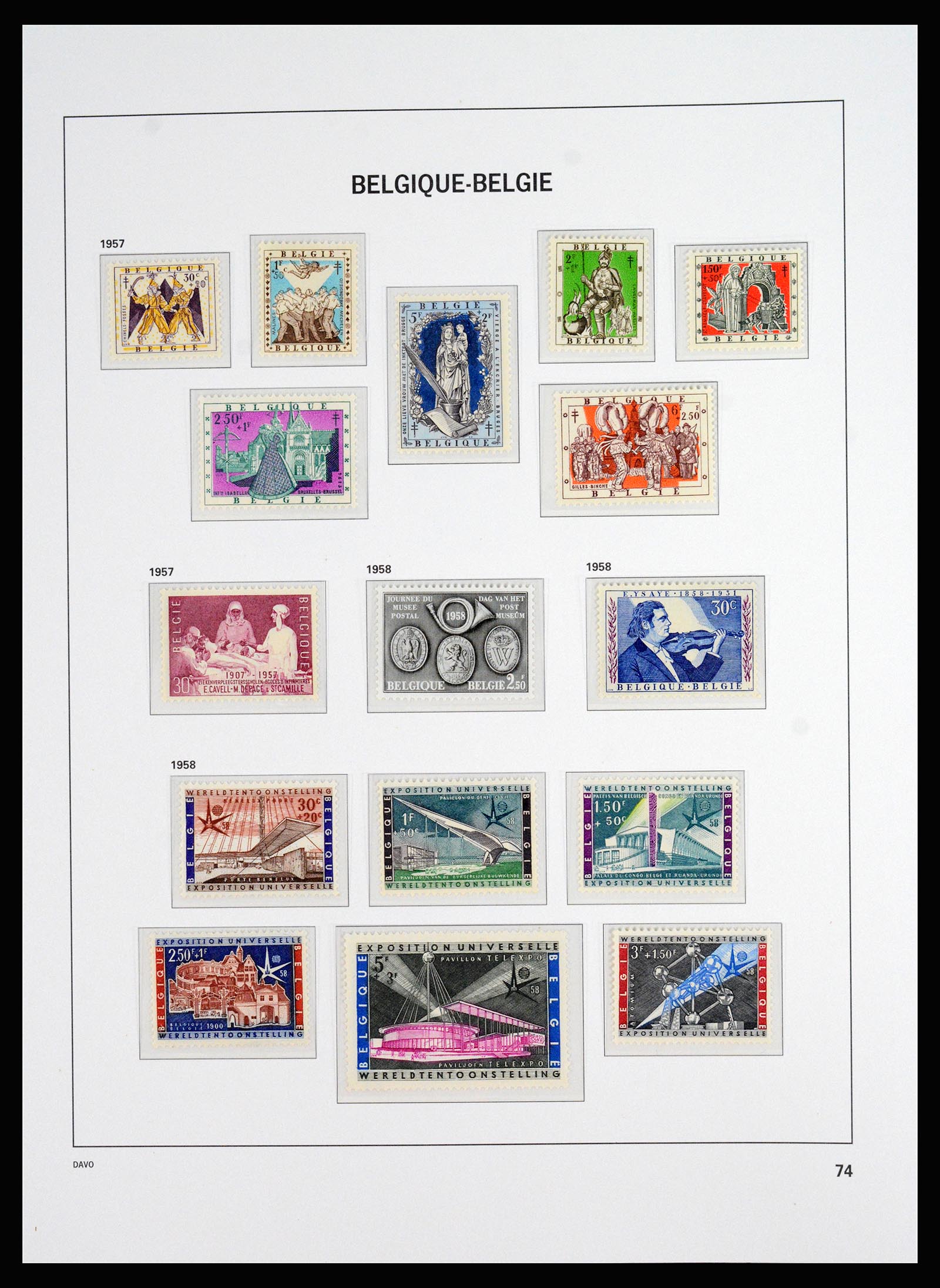 37179 021 - Postzegelverzameling 37179 België 1949-2000.
